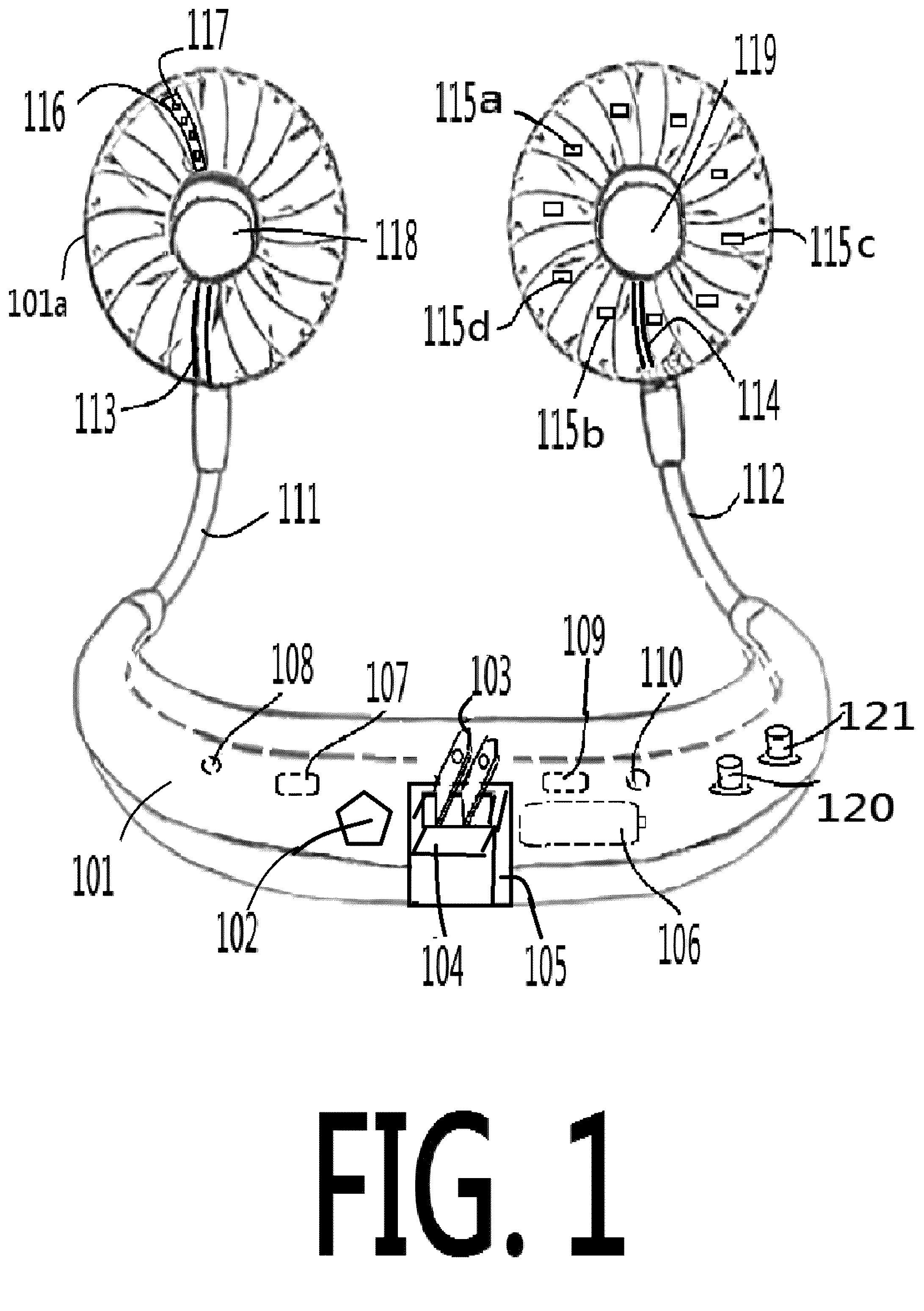 Patent US12092289 — LED light has built-in air related part(s) — Figure 1