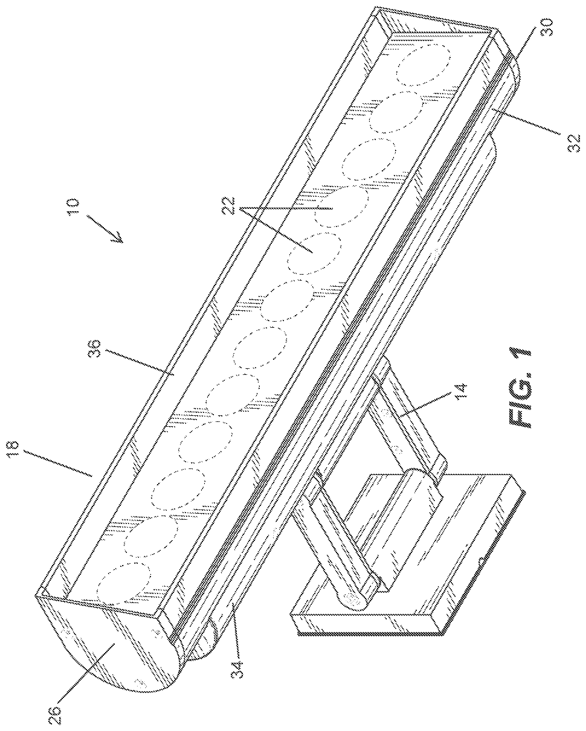Patent US12092295 — Light fixture connection system and optic holder — Figure 1