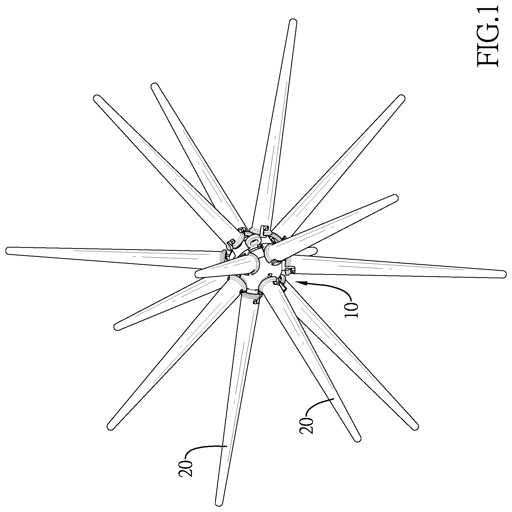 Patent US12092296 — Firework lighting device — Figure 1