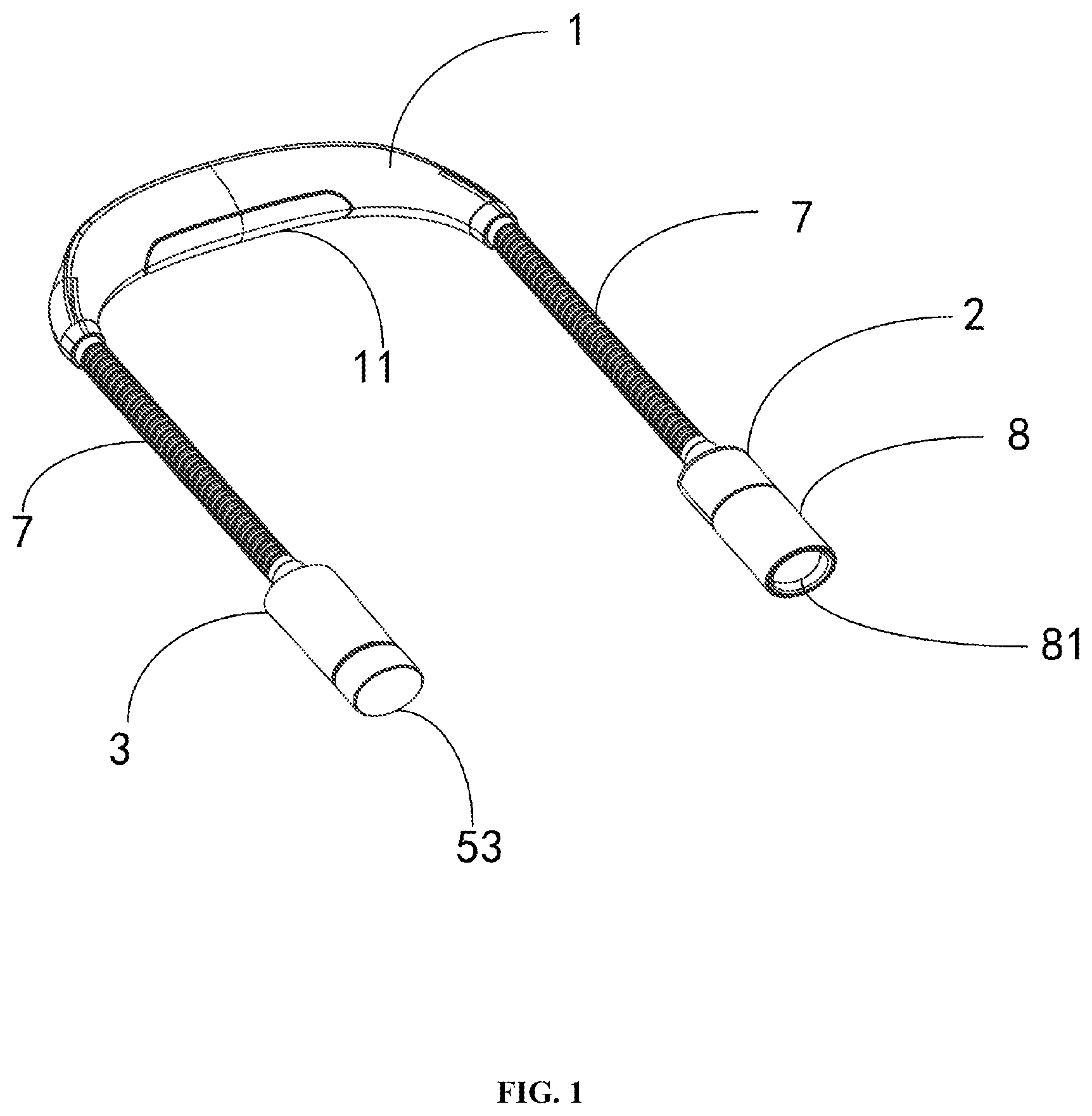 Patent US12092300 Figure 1 – Neck hanging LED lamp with timer