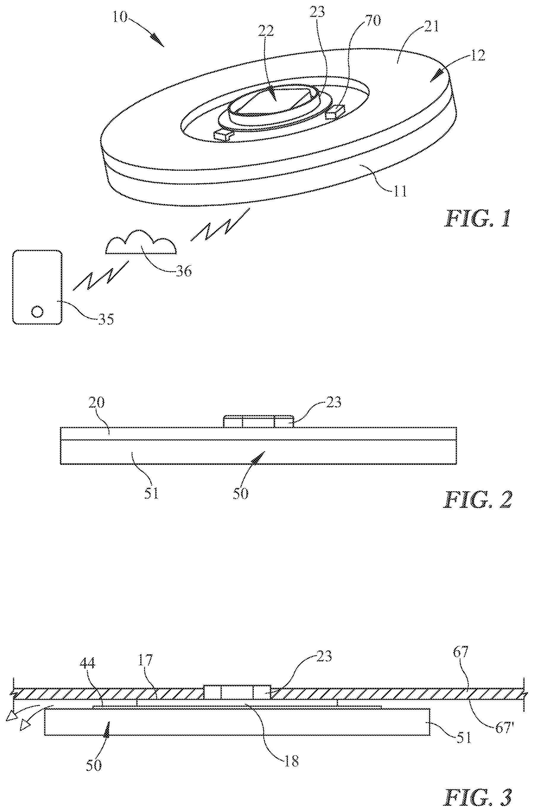 Patent US12092302 Figure 1 – LED light fixture with downlight and upper light sources