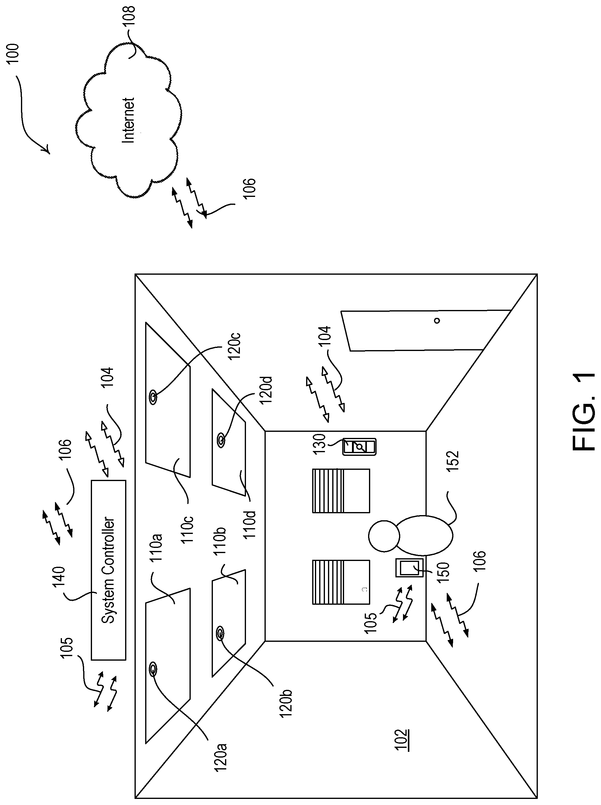 Patent US12092304 Figure 1 – Control module for a lighting fixture