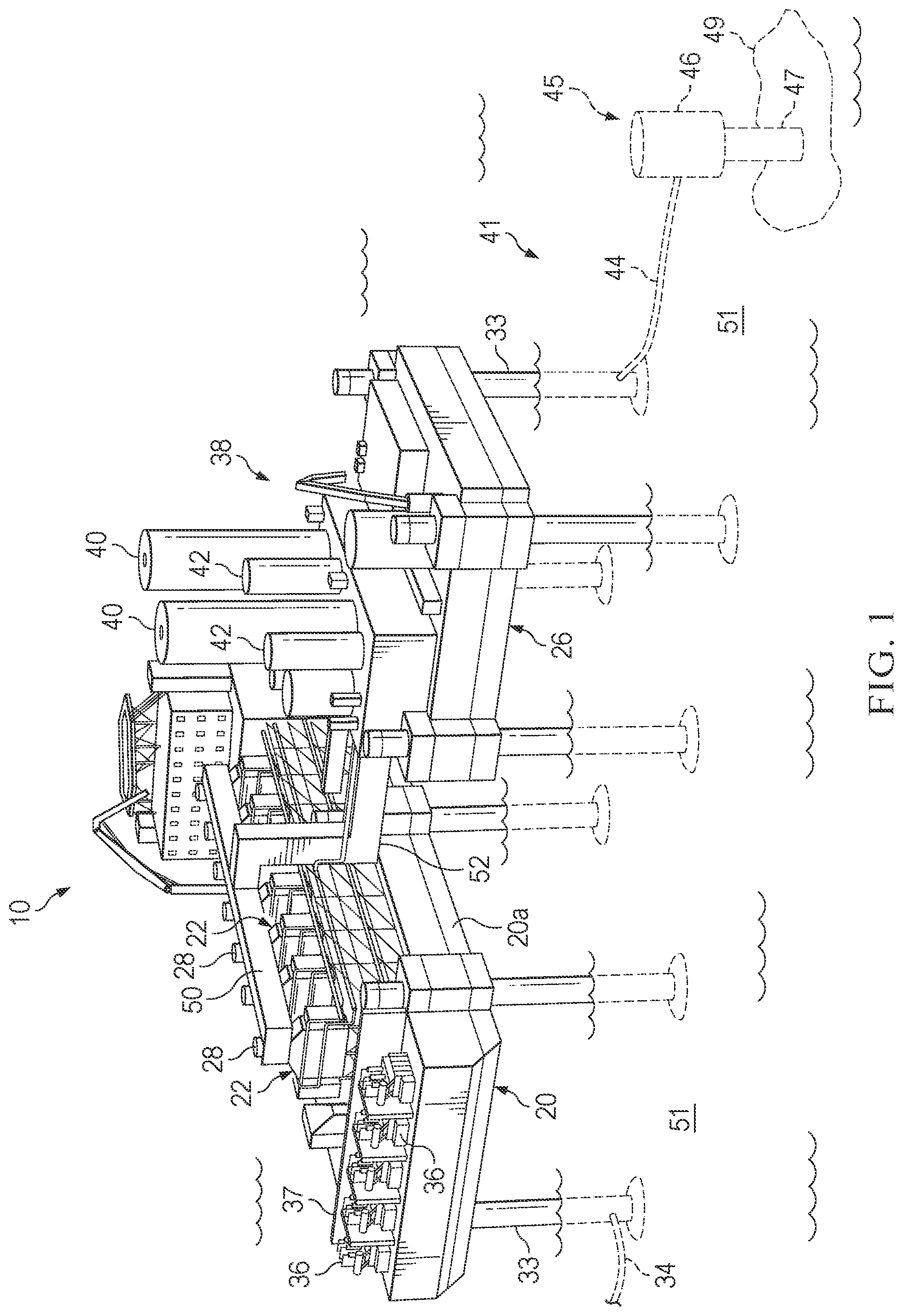 Patent US12092325 Figure 1 – Offshore carbon capture and injection method and system