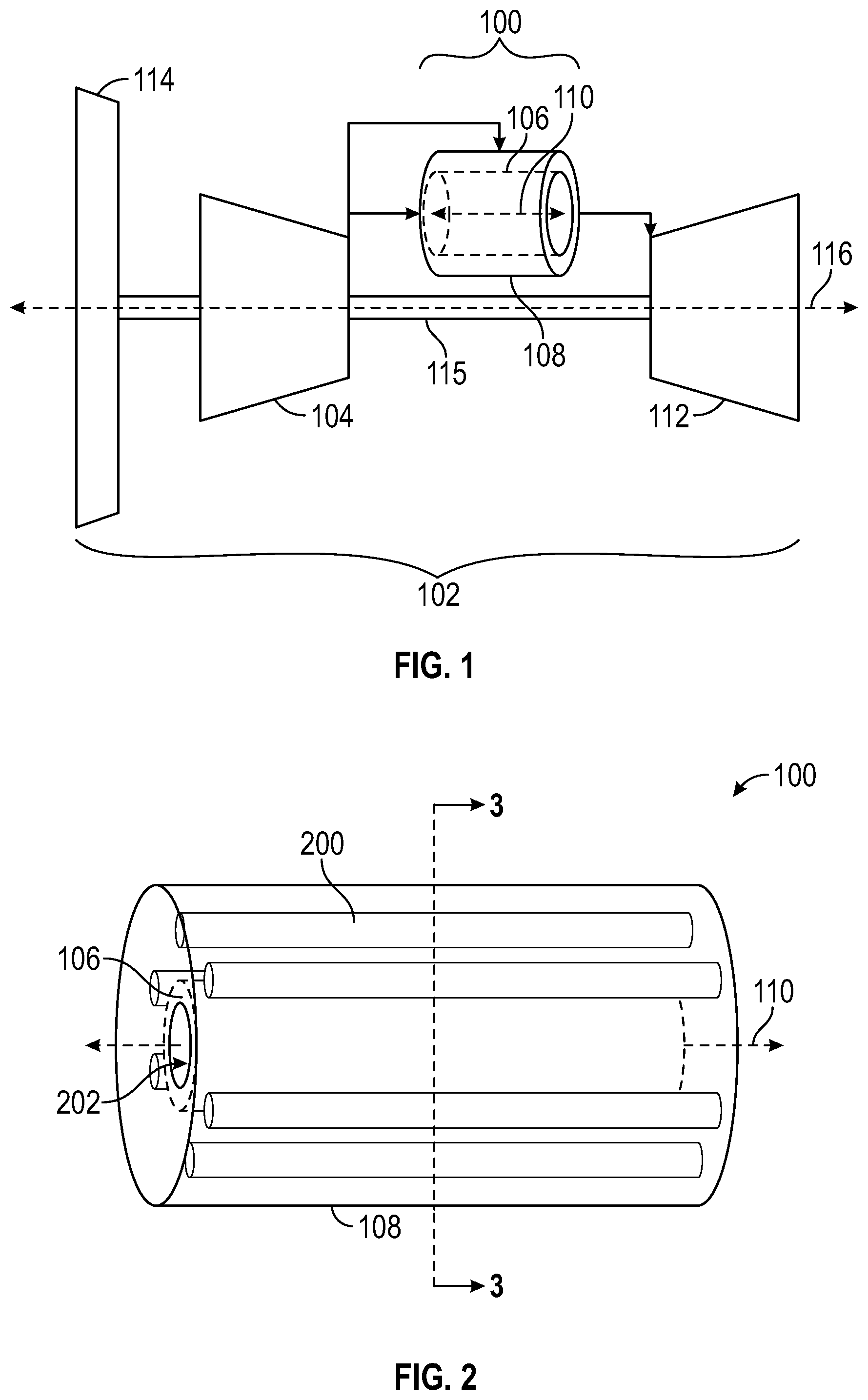 Patent US12092334 — Integrated fuel cell and engine combustor assembly — Figure 1