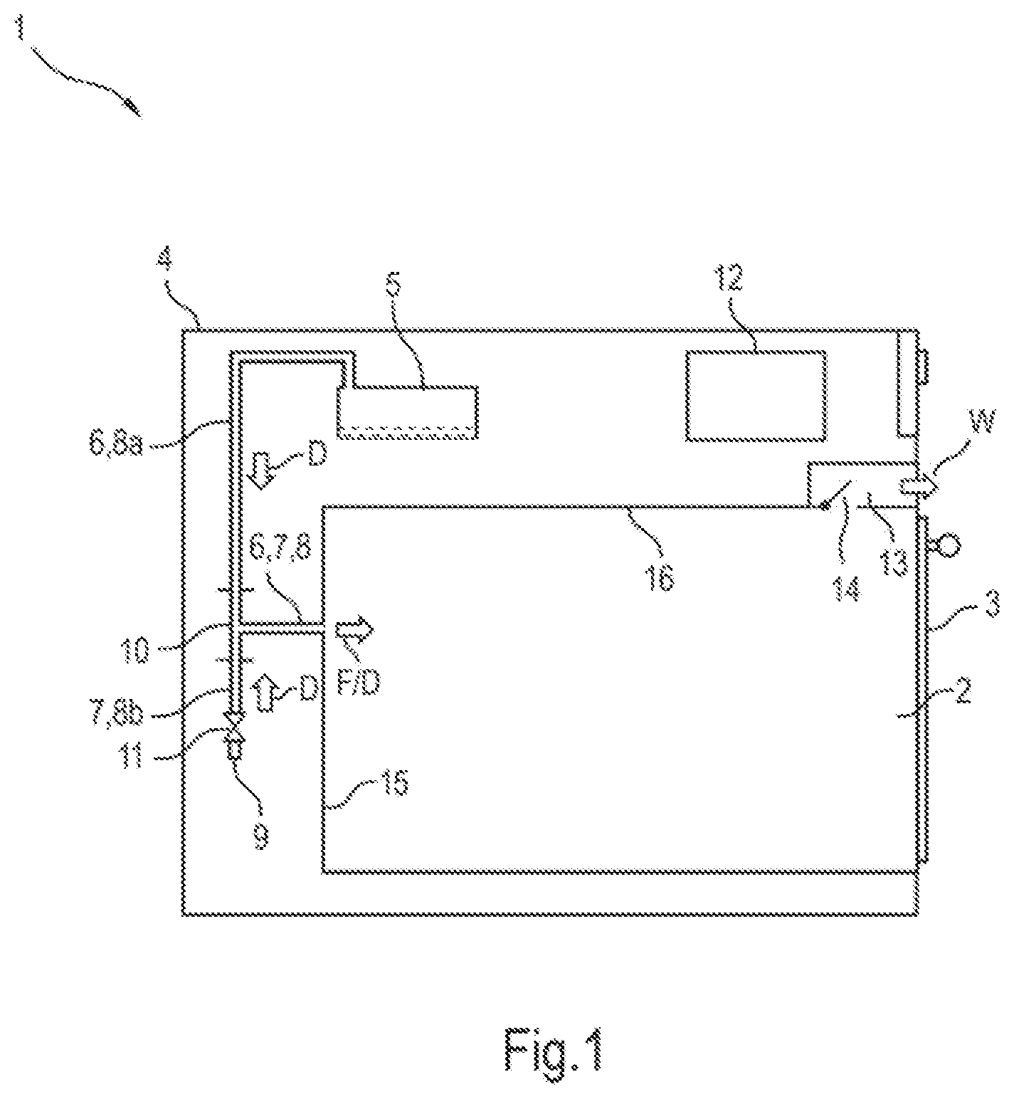 Patent US12092339 — Household cooking appliance — Figure 1