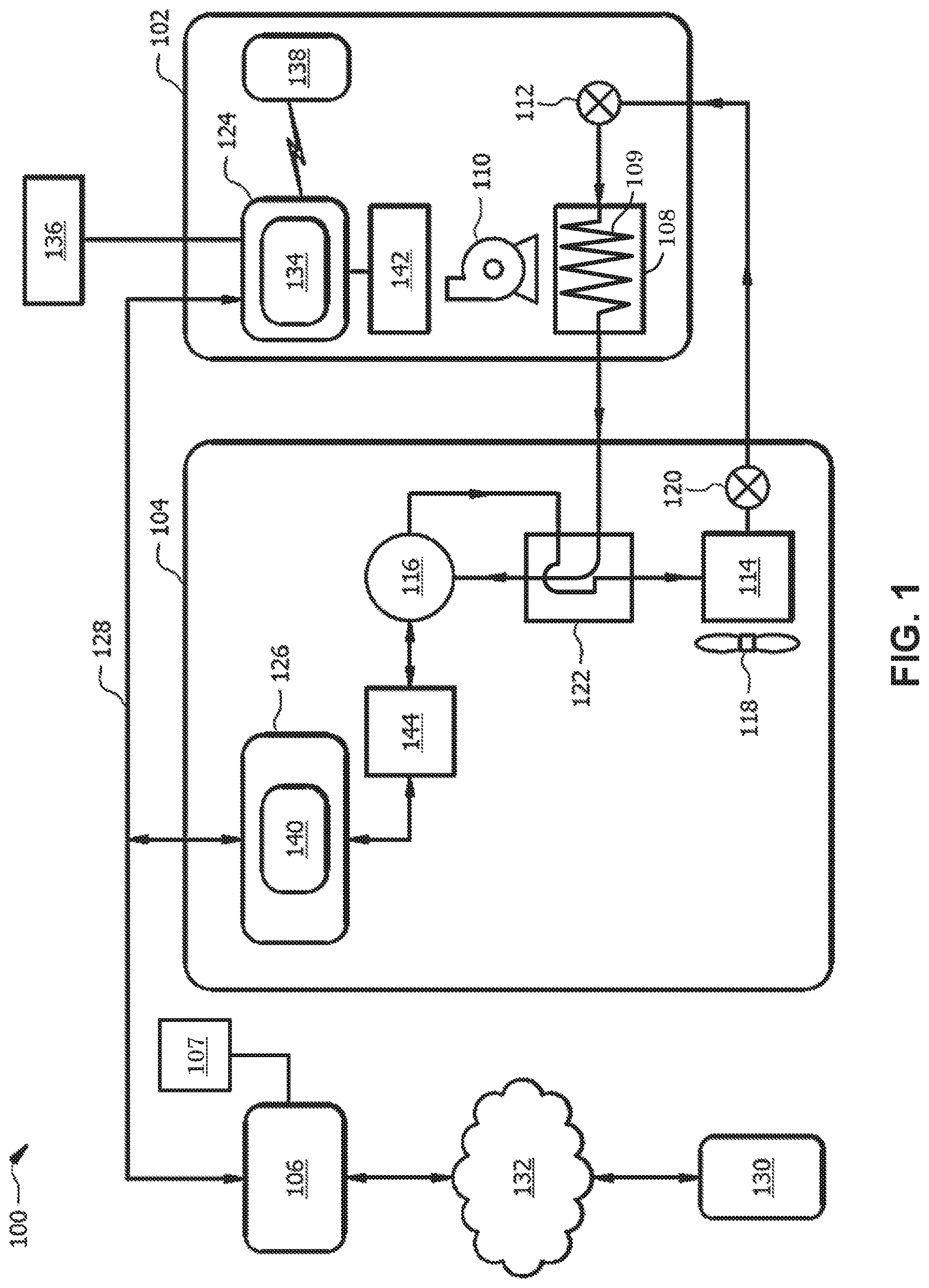 Patent US12092354 Figure 1 – Systems and methods for detecting air filter fouling in a climate control system