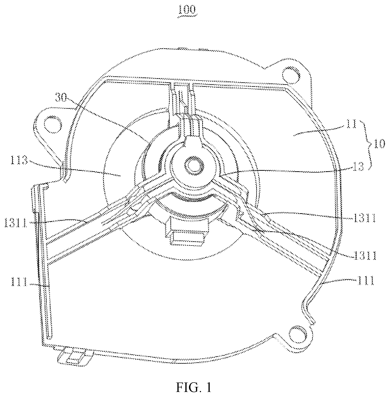 Patent US12092358 — Fresh air assembly, air conditioner indoor unit, and air conditioner — Figure 1