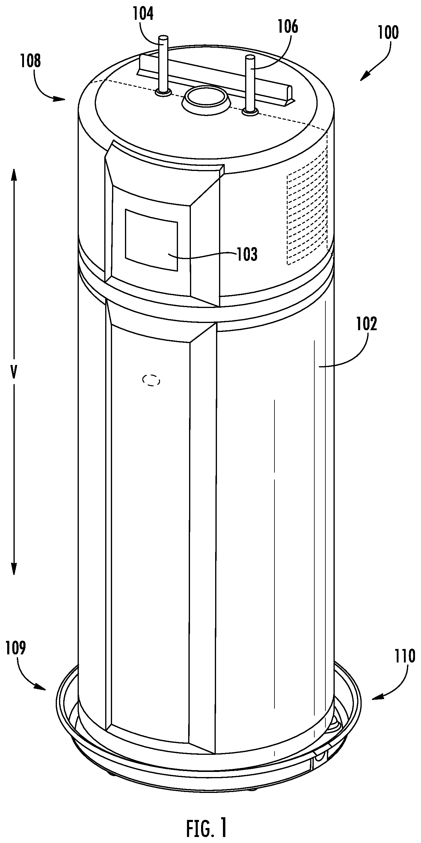 Patent US12092366 — Water heater appliance and methods for anticipating recharge — Figure 1
