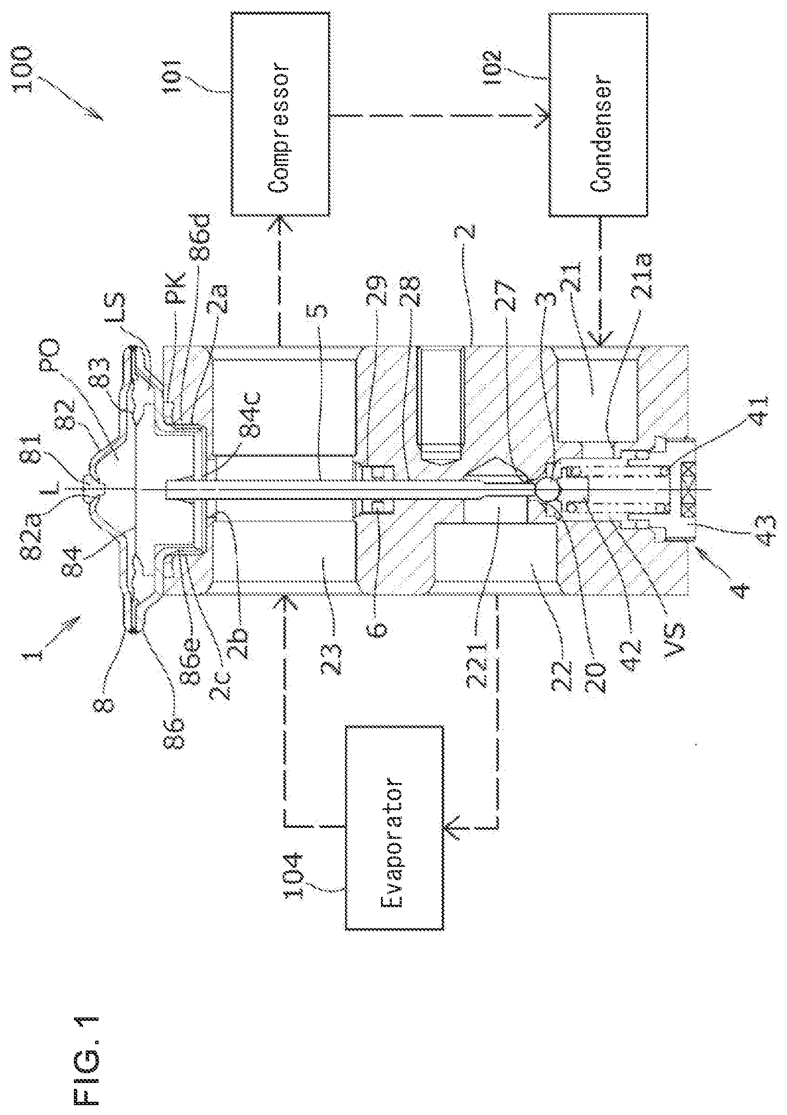 Patent US12092380 — Power element and expansion valve using same — Figure 1