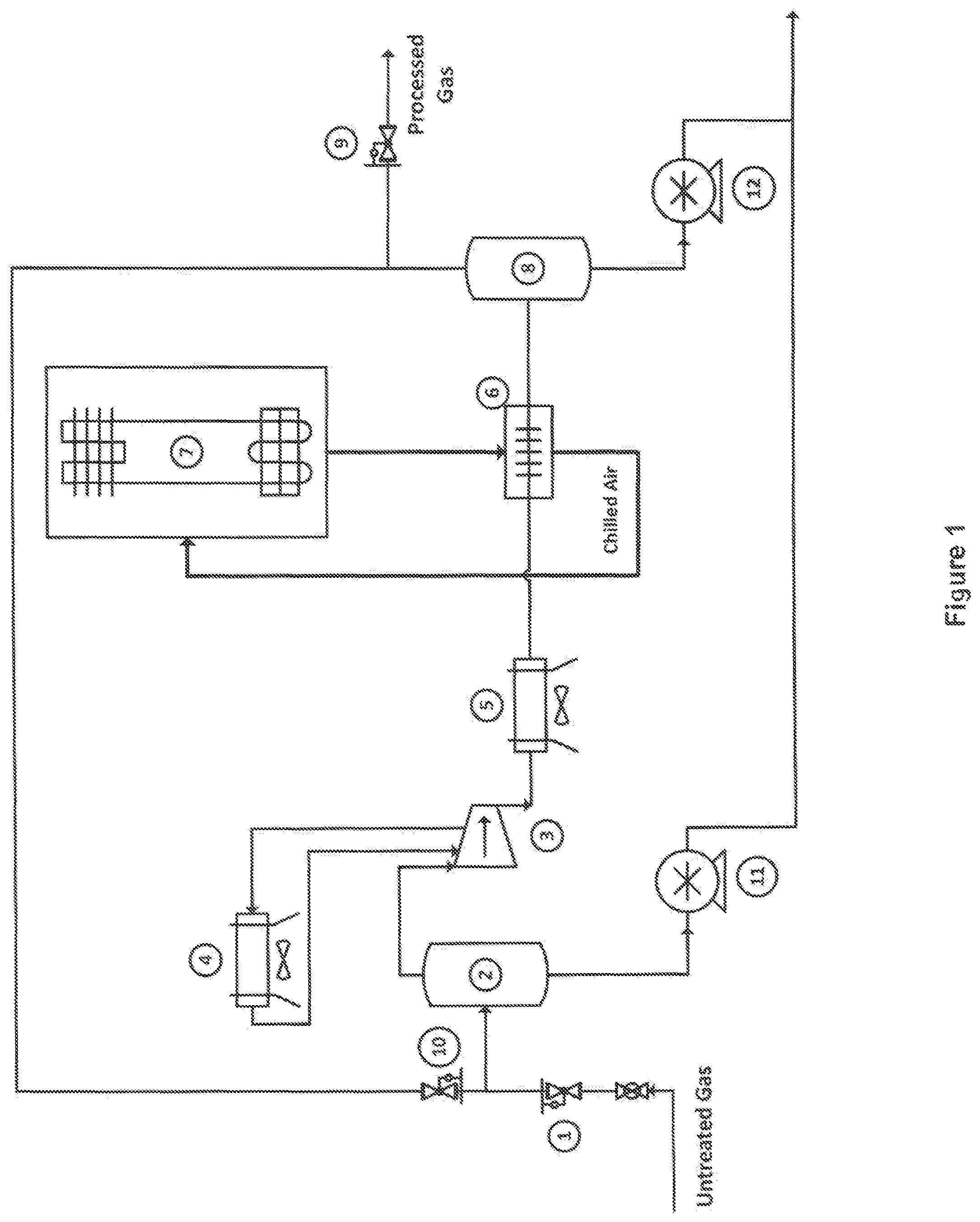 Patent US12092393 — System and method for removing natural gas liquids from rich gas — Figure 1