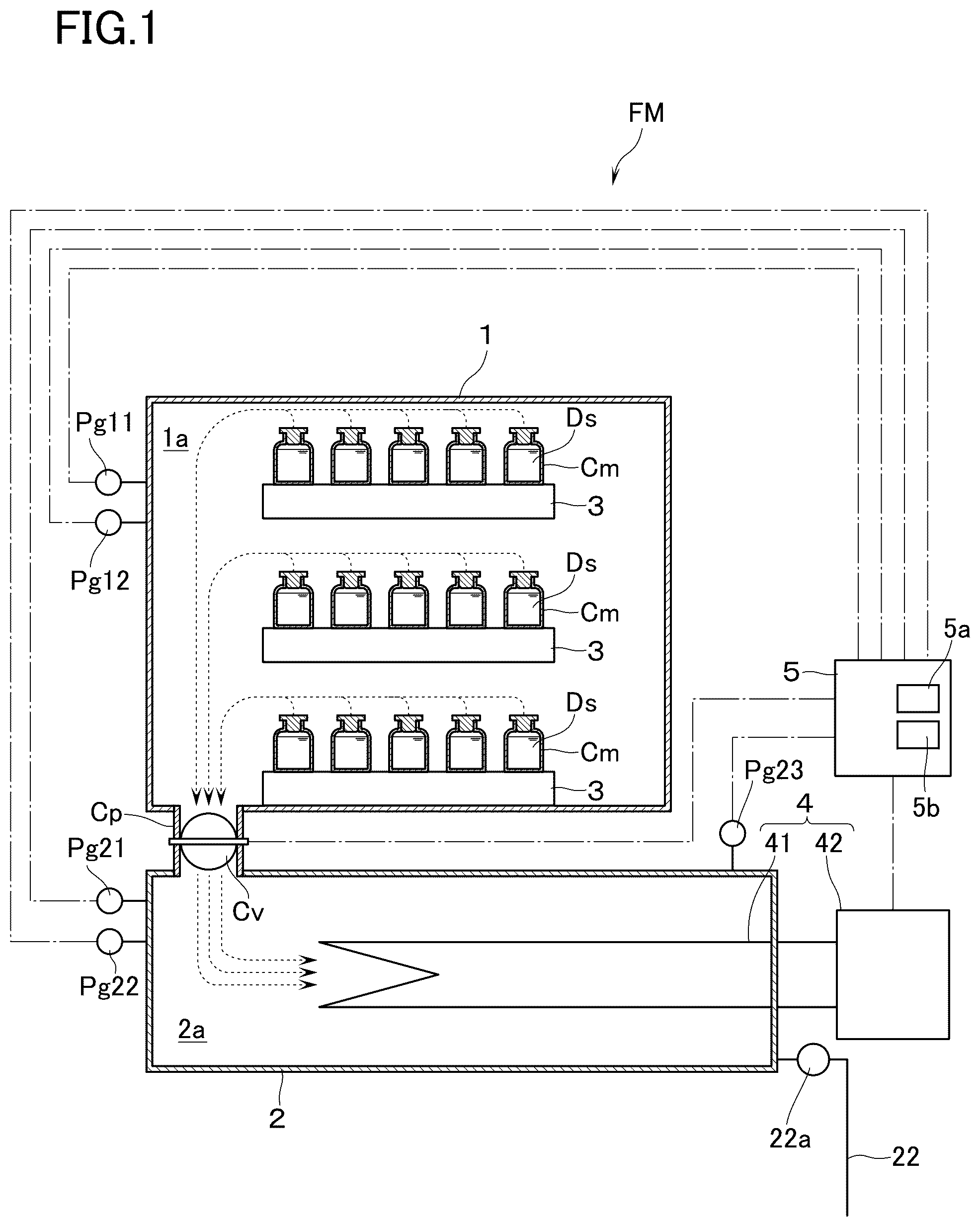 Patent US12092398 Figure 1 – Freeze-drying device and freeze-drying method