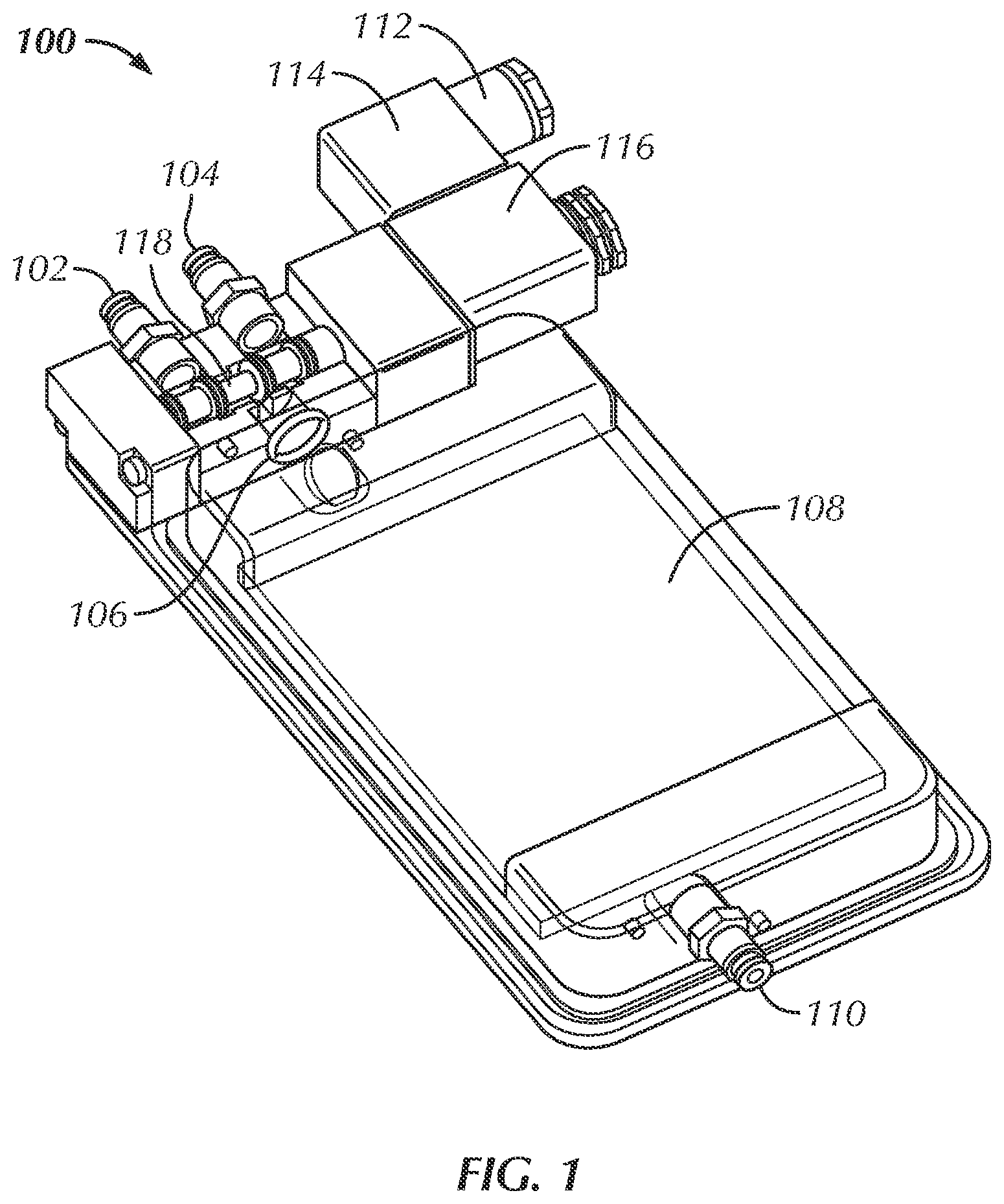 Patent US12092405 — Smart cold plate for redundant liquid cooling loops — Figure 1
