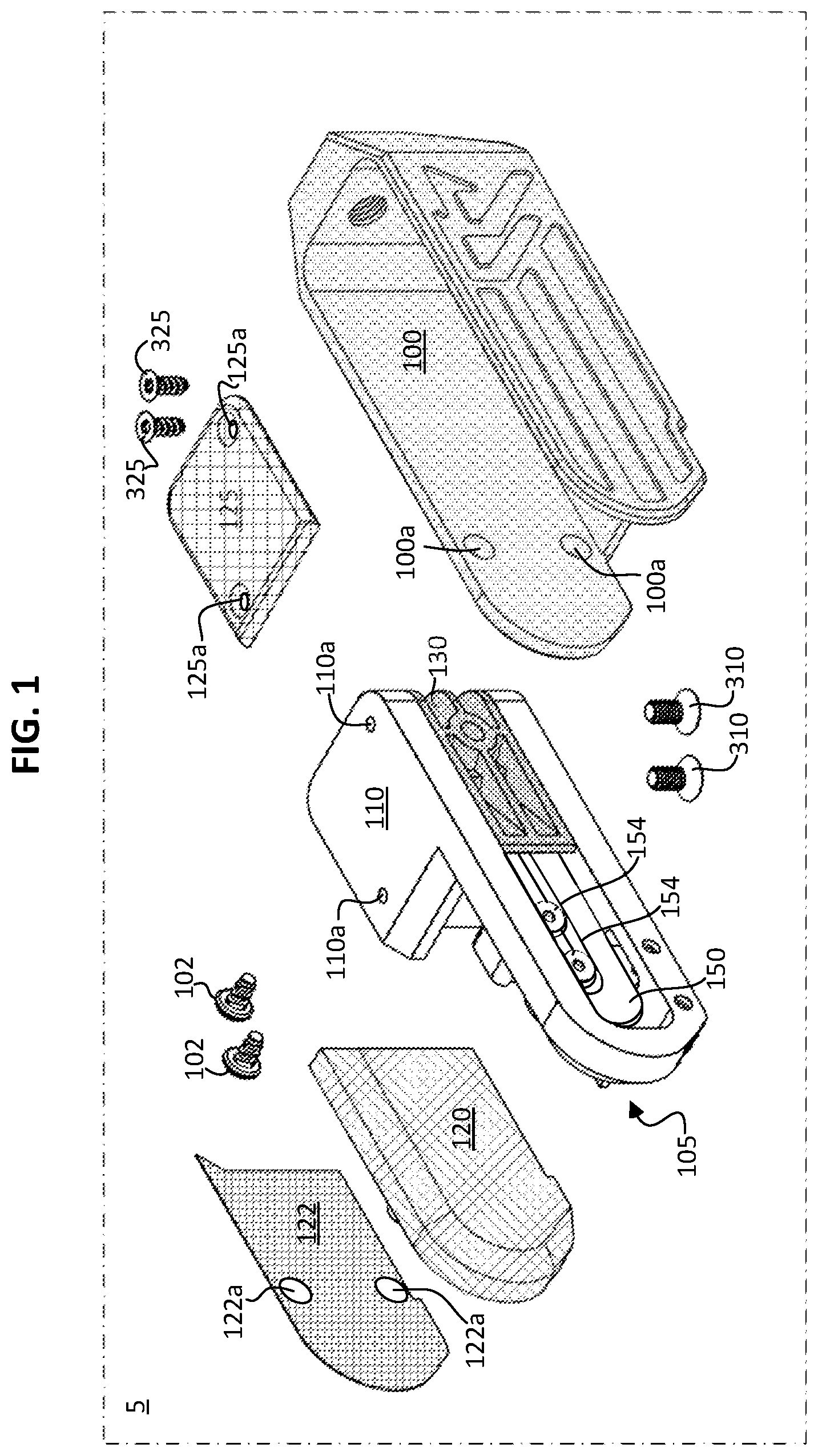 Patent US12092427 — Customizable locking and quick release mechanism and kit for handgun holsters — Figure 1