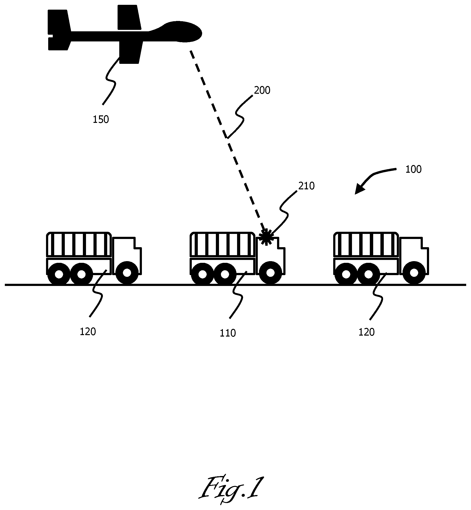 Patent US12092428 — Persistent marking of a target — Figure 1