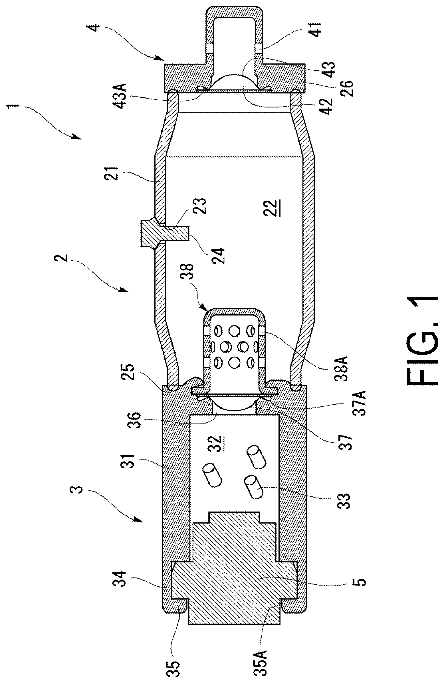 Patent US12092438 — Ignition device assembly and ignition device — Figure 1