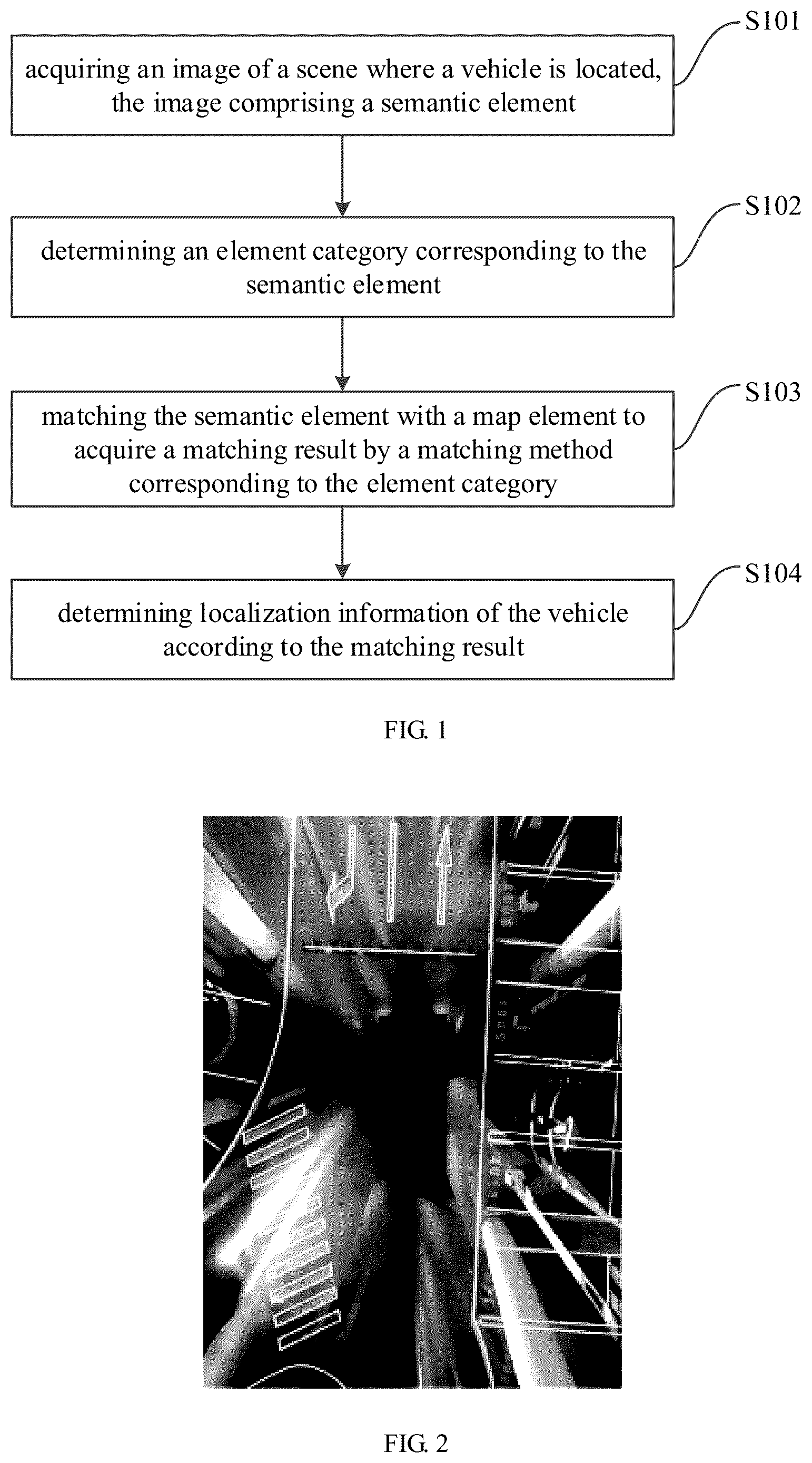 Patent US12092470 — Vehicle localization method and device, electronic device and storage medium — Figure 1