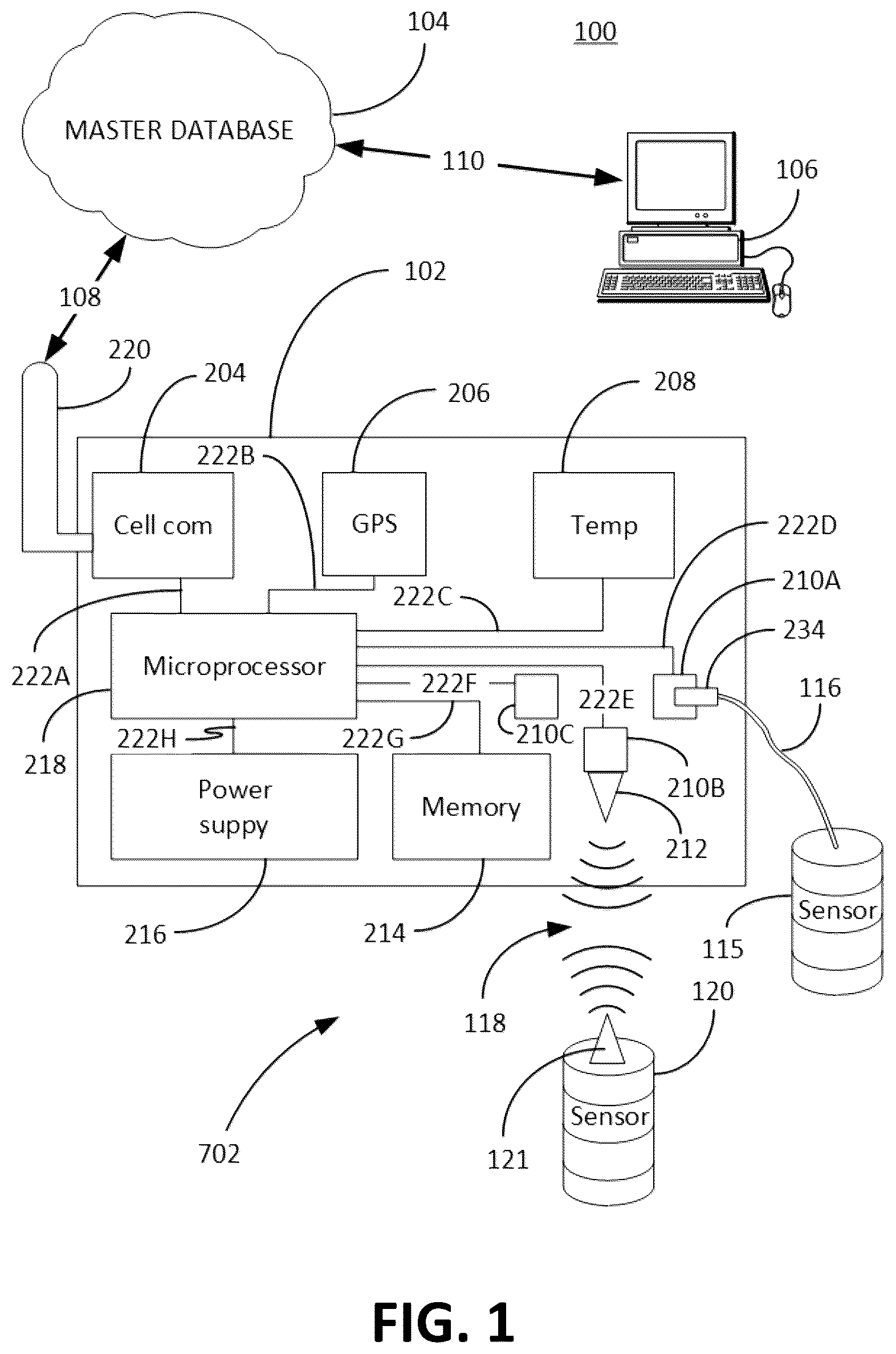 Patent US12092487 — Sensor system — Figure 1