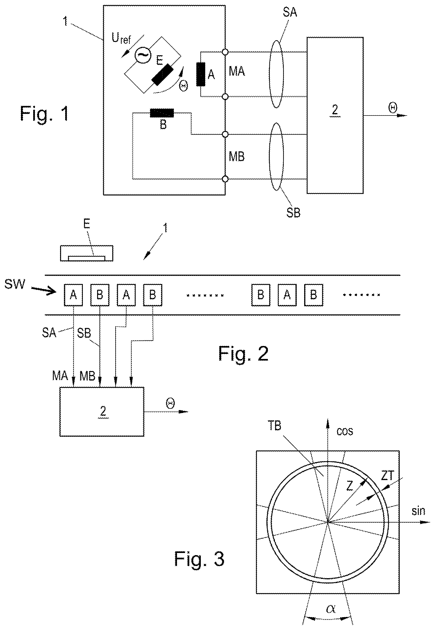 Patent US12092493 — Arrangement and method for position detection with error detection with a position encoder — Figure 1