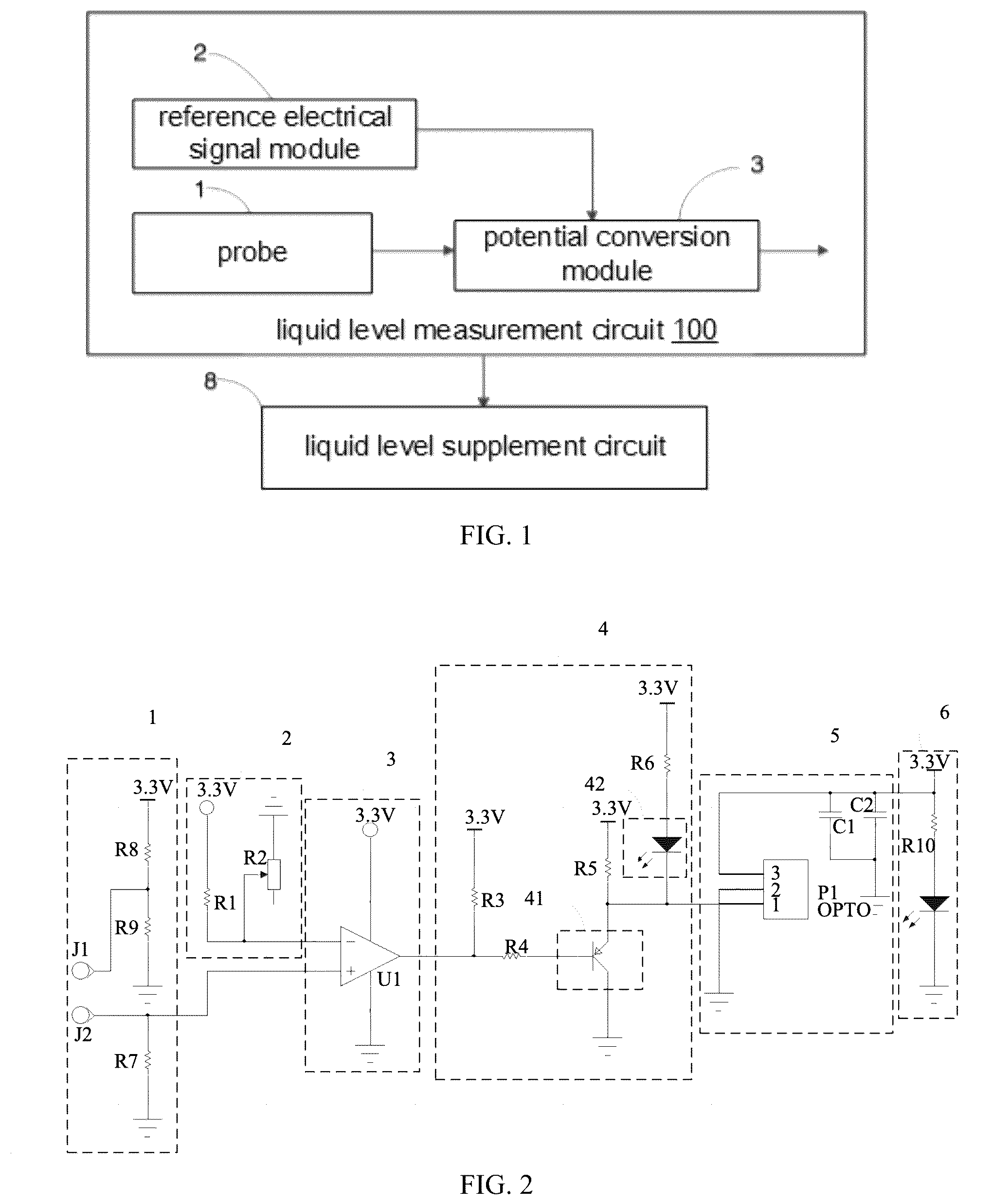 Patent US12092505 — Liquid level measurement circuit, apparatus and method — Figure 1