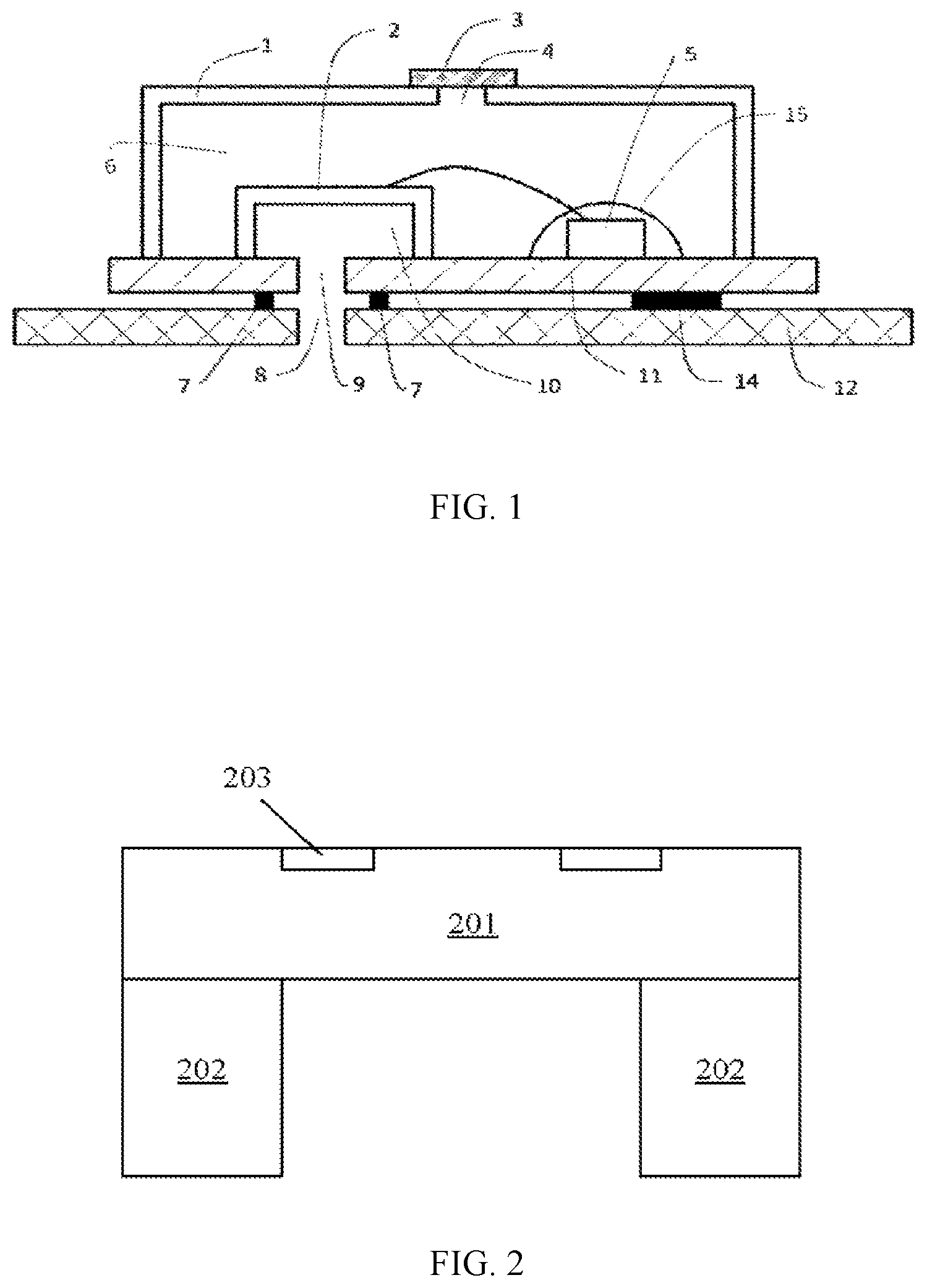 Patent US12092540 — Package structure for differential pressure sensor, and electronic device — Figure 1