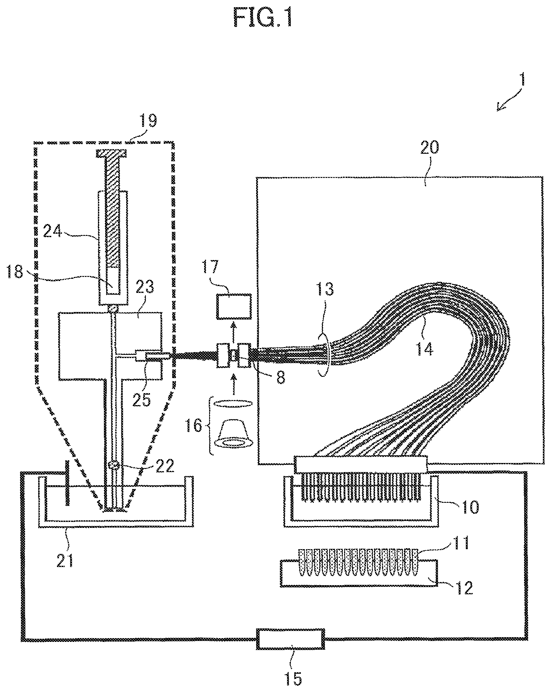 Patent US12092607 Figure 1 – Electrophoresis apparatus