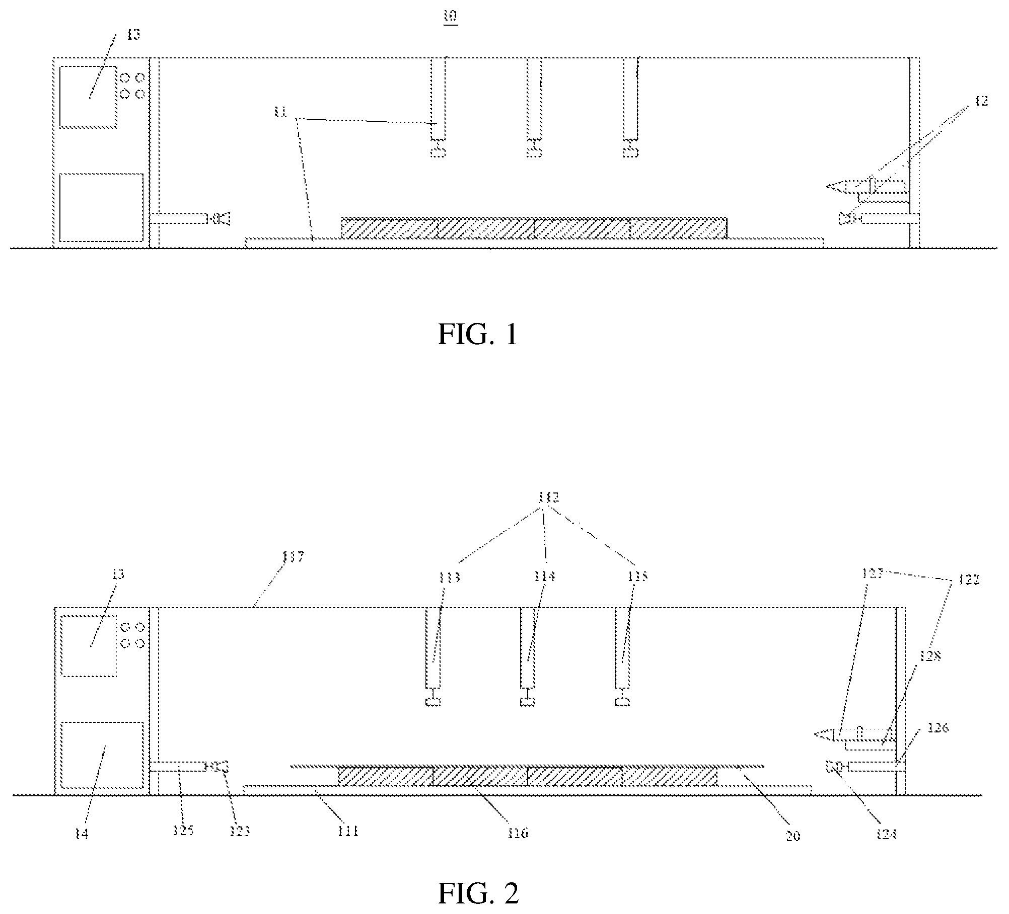Patent US12092614 — Ultrasonic-resilience value testing apparatus for inorganic non-metal plate — Figure 1