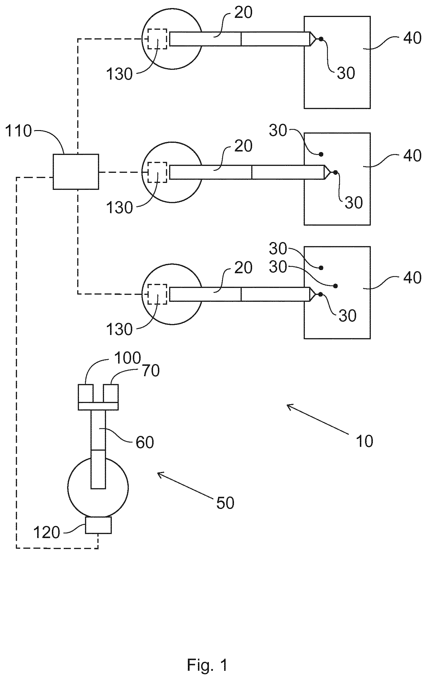 Patent US12092615 — Non-destructive inspection of test objects on a workpiece — Figure 1