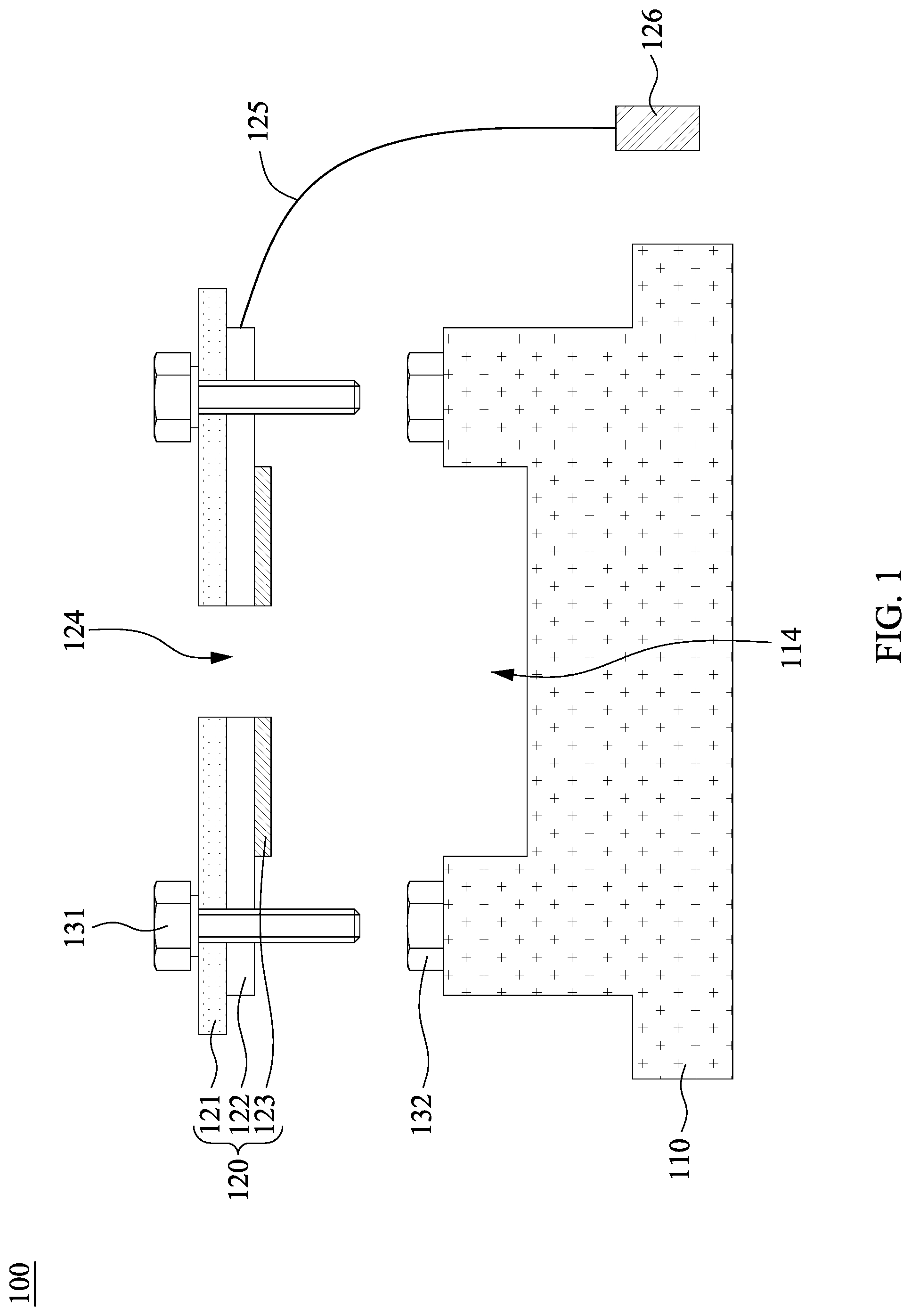 Patent US12092655 — Testing devices and method for testing semiconductor devices — Figure 1
