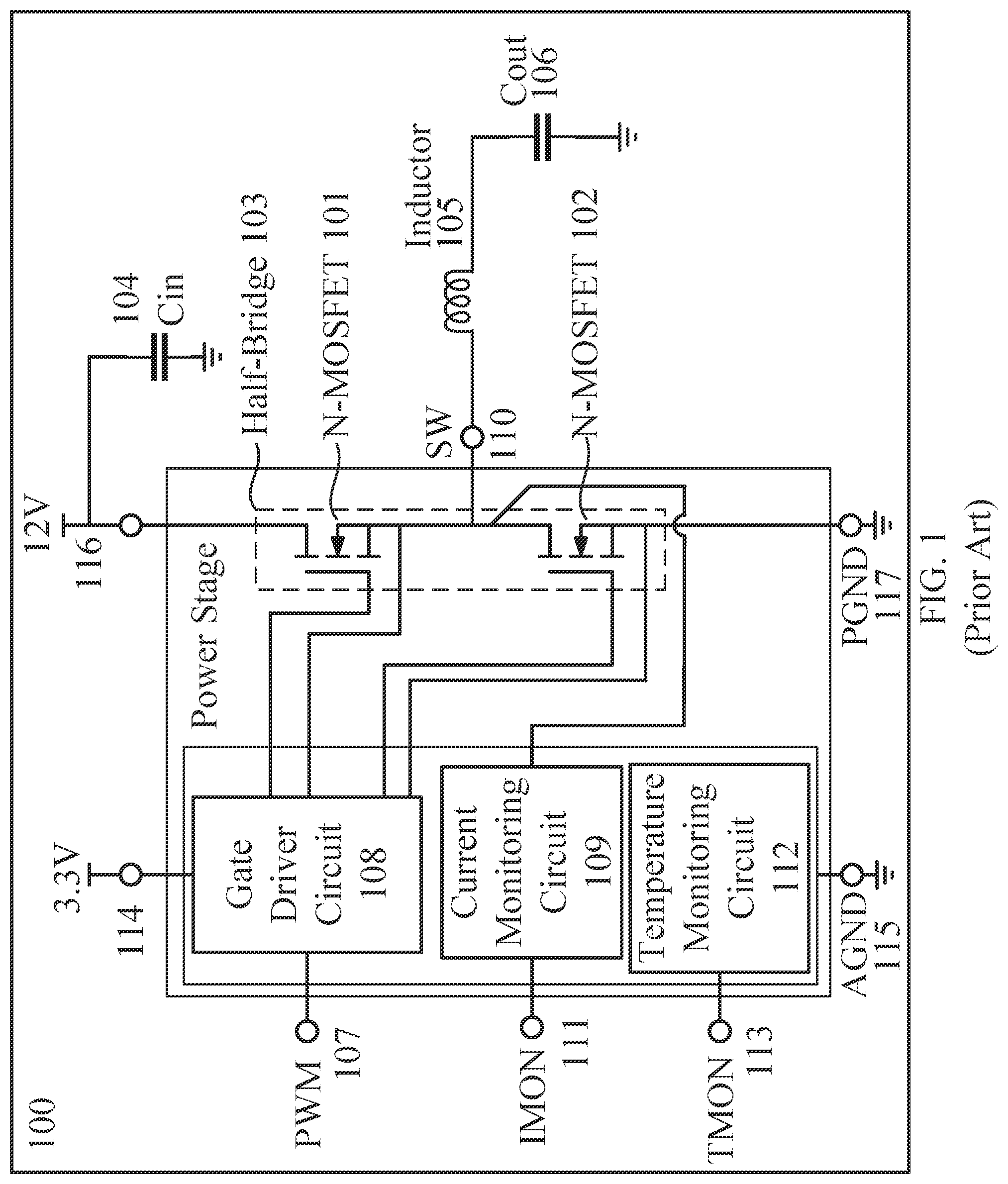 Patent US12092666 Figure 1 – Method of current monitoring with temperature compensation
