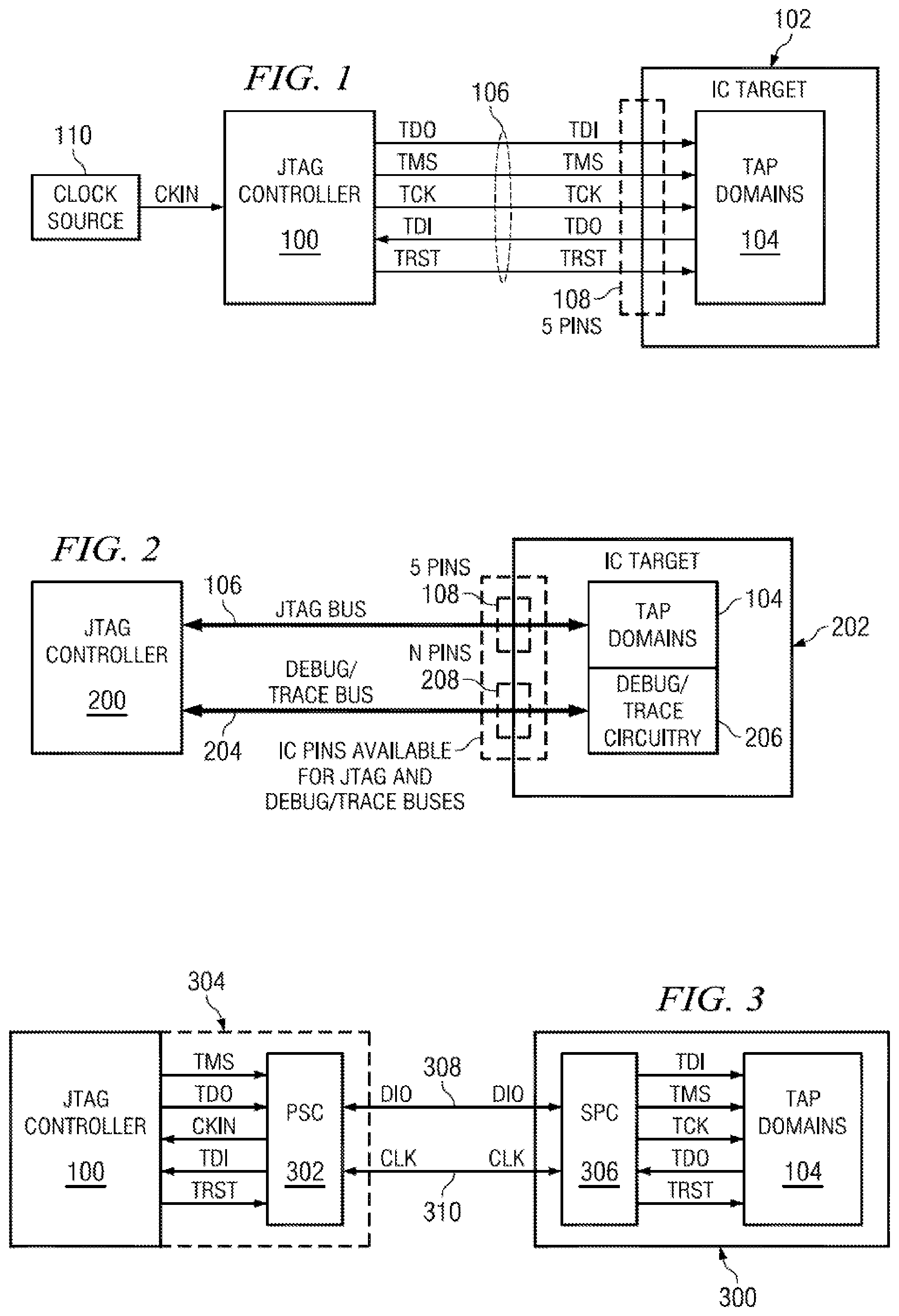 Patent US12092687 — Selectable JTAG or trace access with data store and output — Figure 1