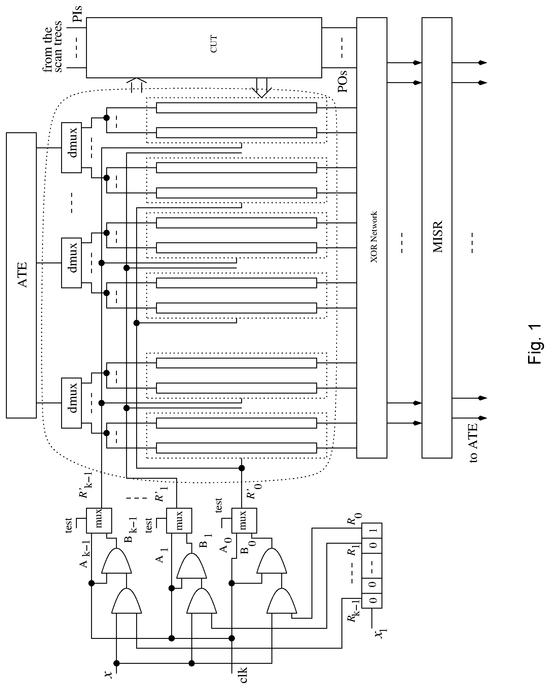 Patent US12092691 — Scan tree construction — Figure 1