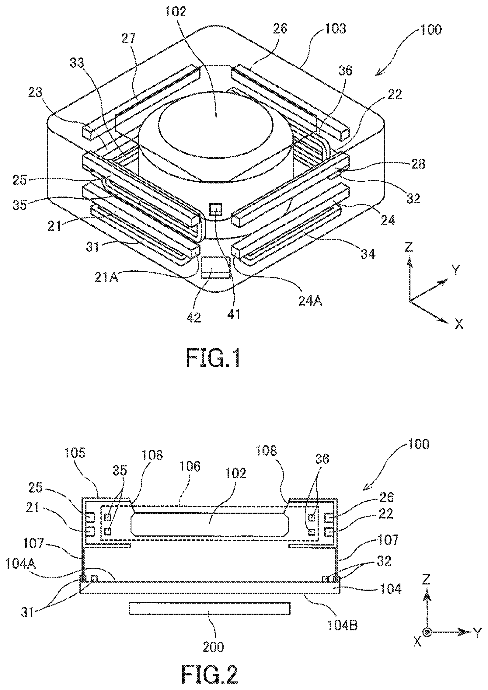 Patent US12092705 — Magnetic sensor, position detection apparatus and electronic device — Figure 1