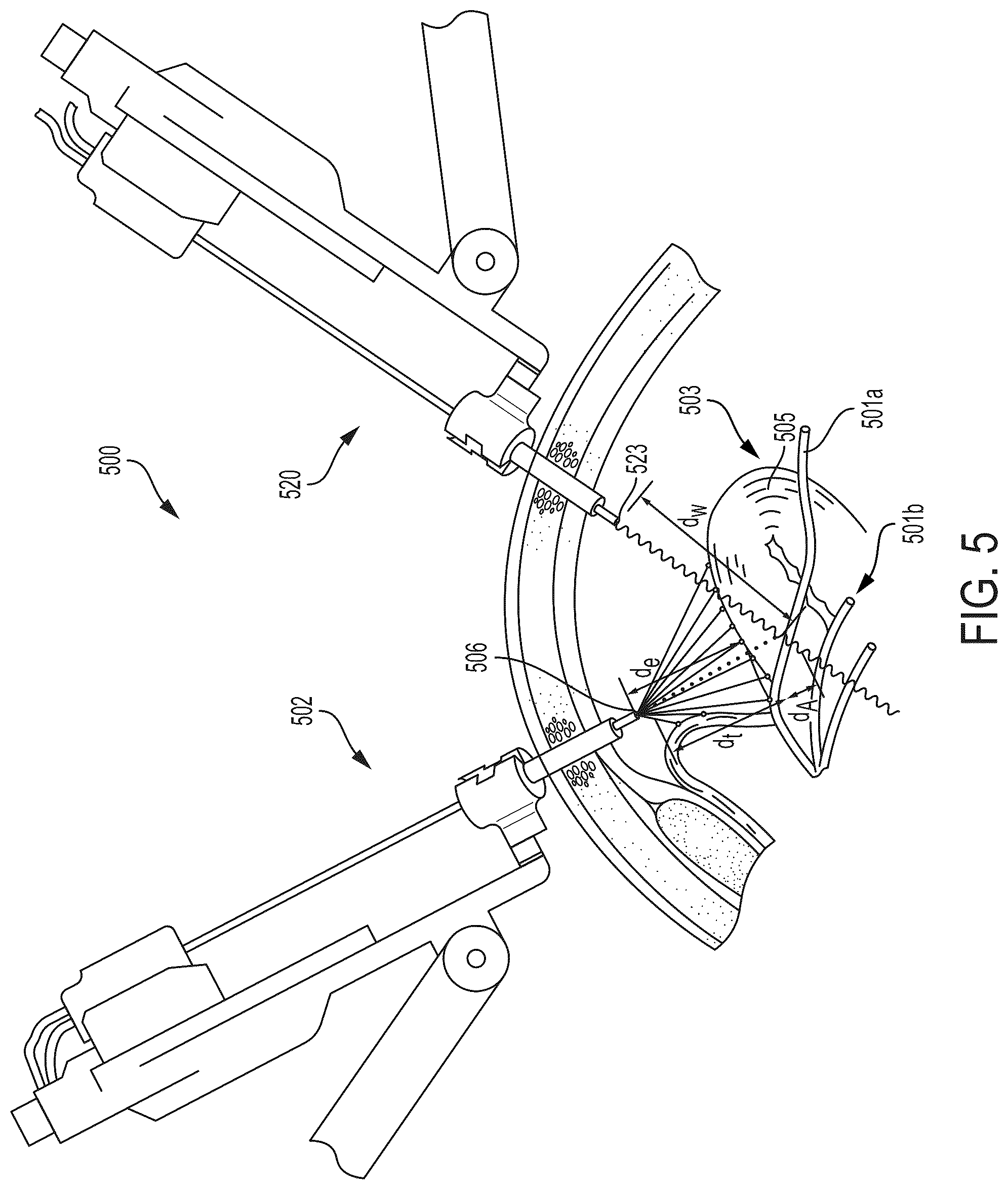 Patent US12092738 Figure 5 – Surgical visualization system for generating and updating a three-dimensional digital representation from structured light imaging data