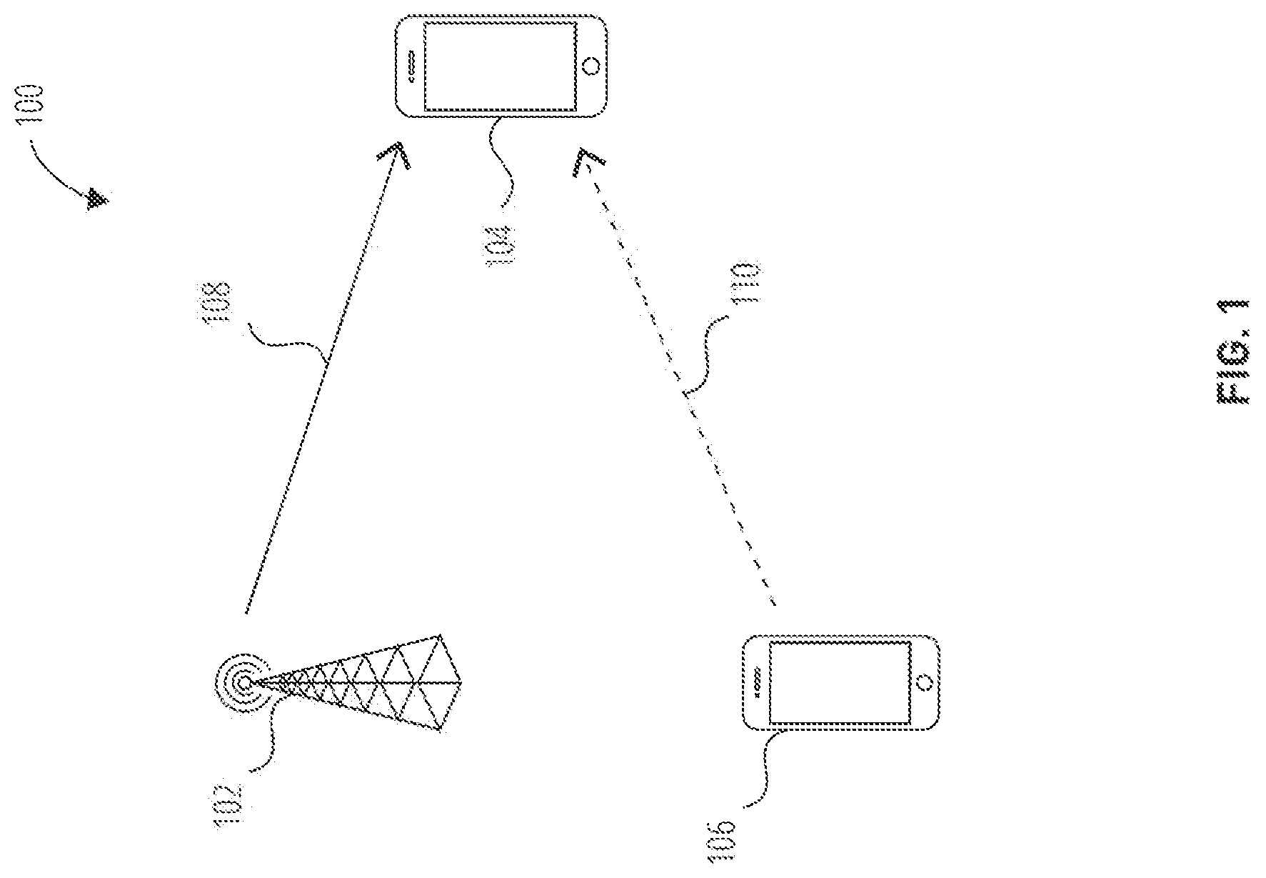 Patent US12092750 — Determining a position of a target UE using assisting UE signaling — Figure 1
