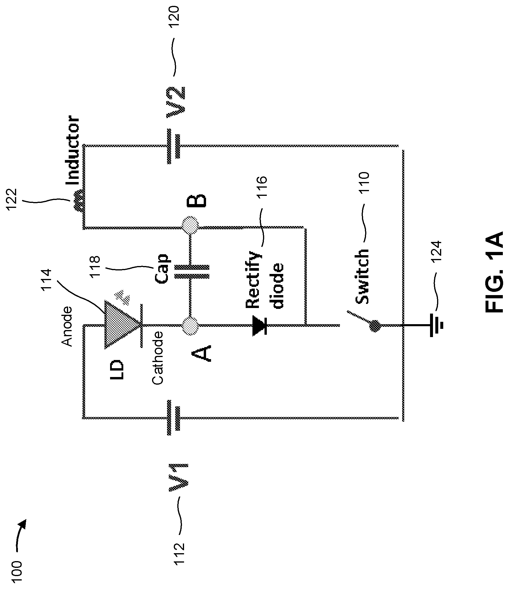 Patent US12092768 — Rectangular pulse driving circuit using cathode pre-charge and cathode-pull compensation — Figure 1