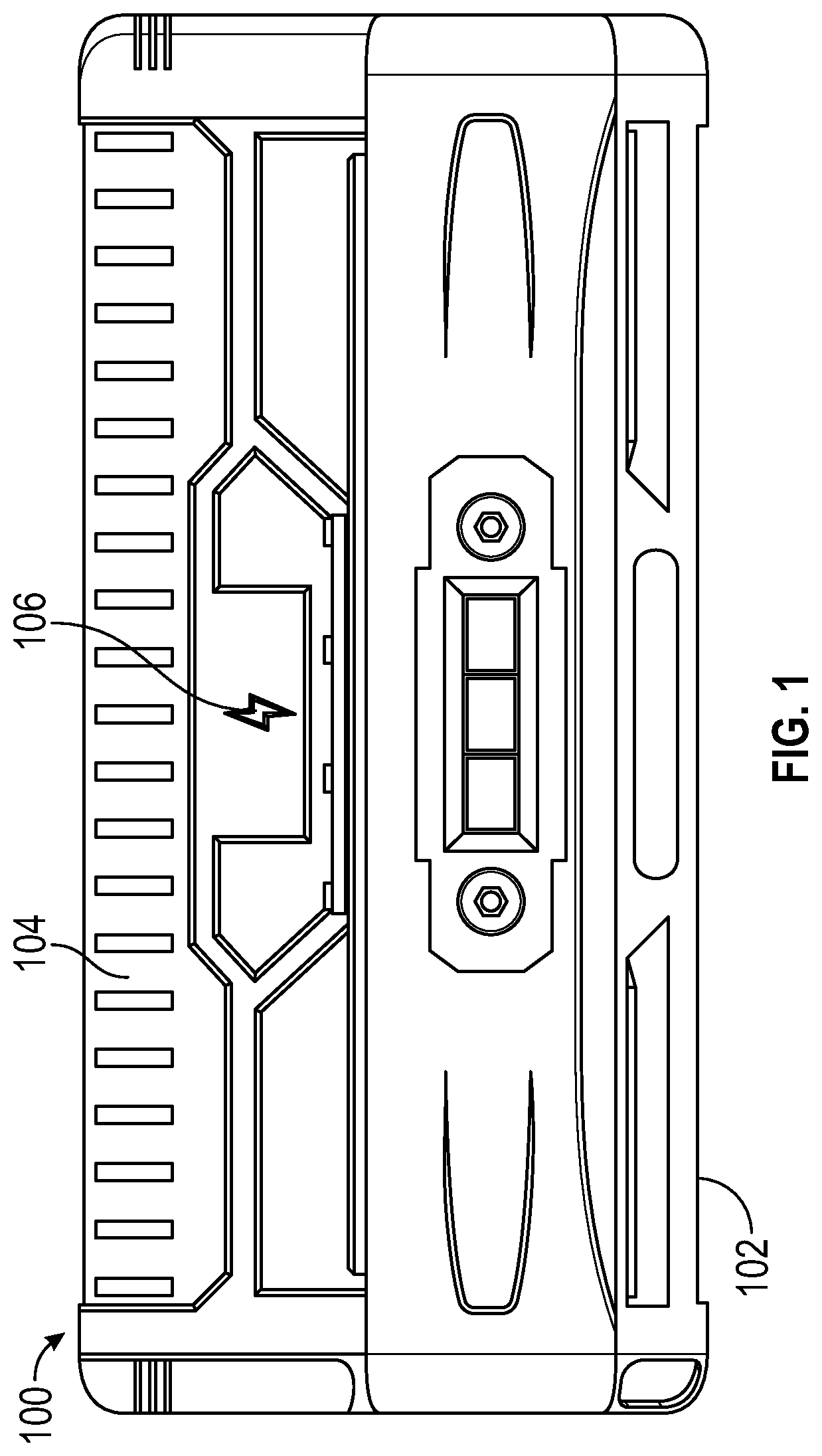 Patent US12092785 — Apparatus, methods, and techniques of obscured feature detection with live wire detection — Figure 1
