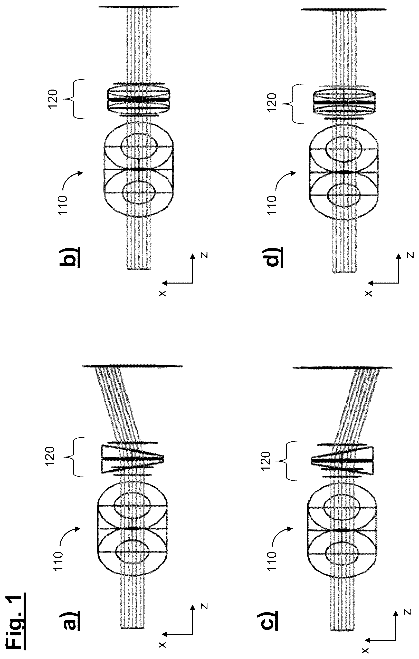 Patent US12092812 — Device for the two-dimensionally scanning beam deflection of a light beam — Figure 1