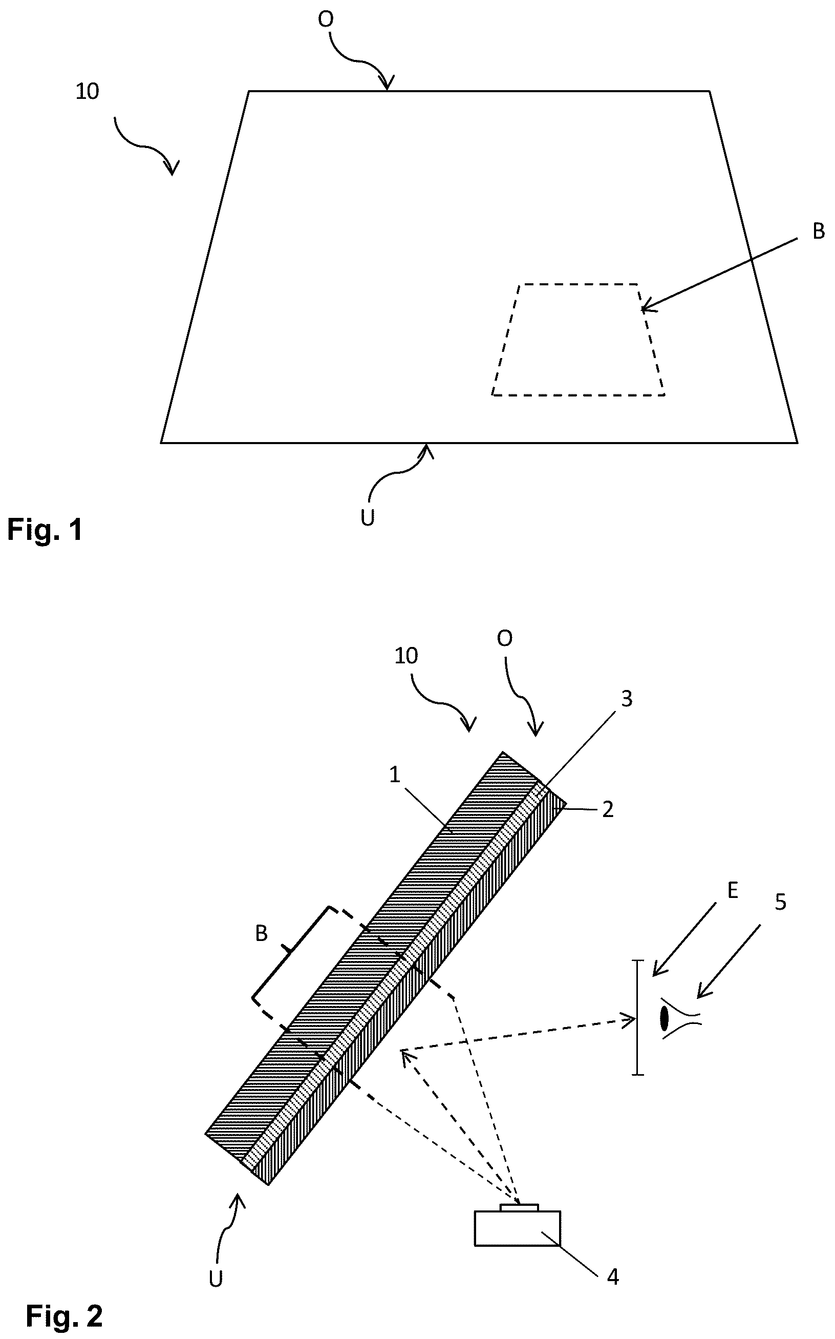 Patent US12092818 — Projection assembly for a head-up display (HUD) with p-polarised radiation — Figure 1