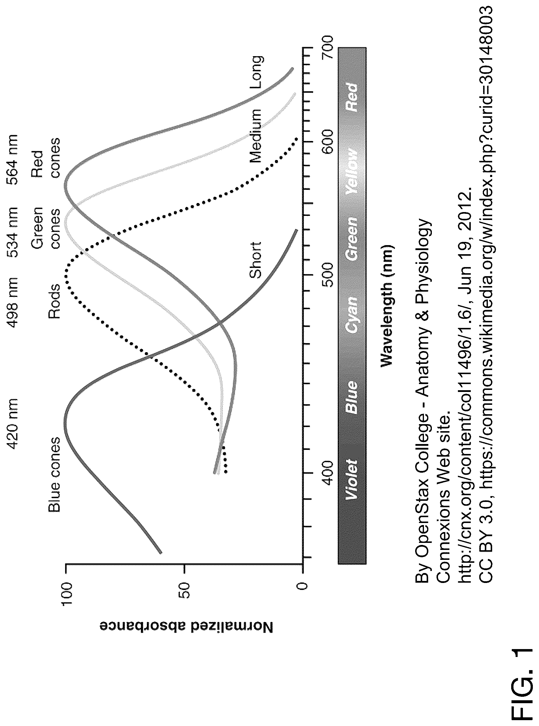 Patent US12092828 — Head mounted system with color specific modulation — Figure 1