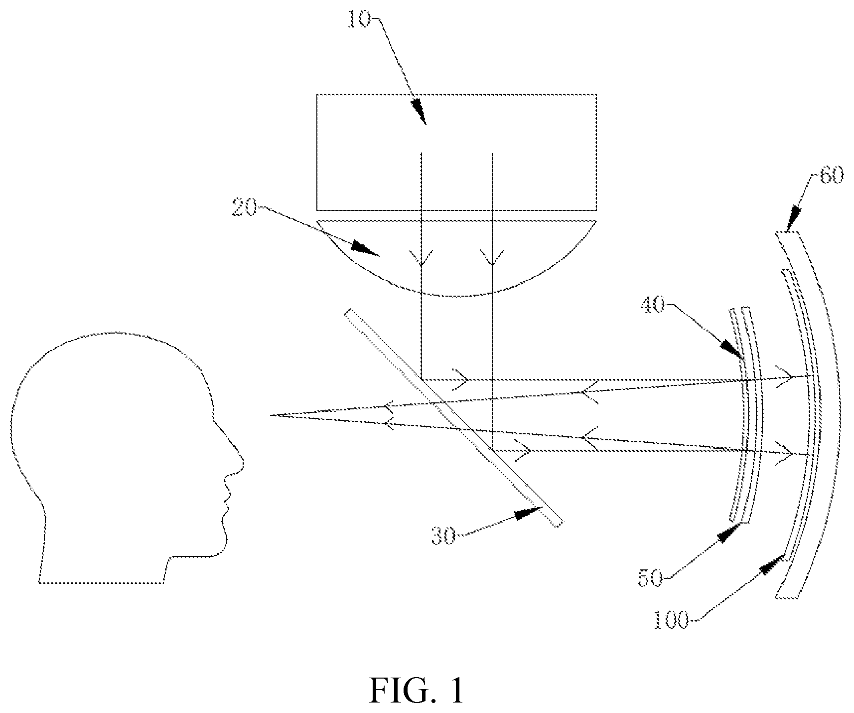 Patent US12092830 — AR glasses — Figure 1