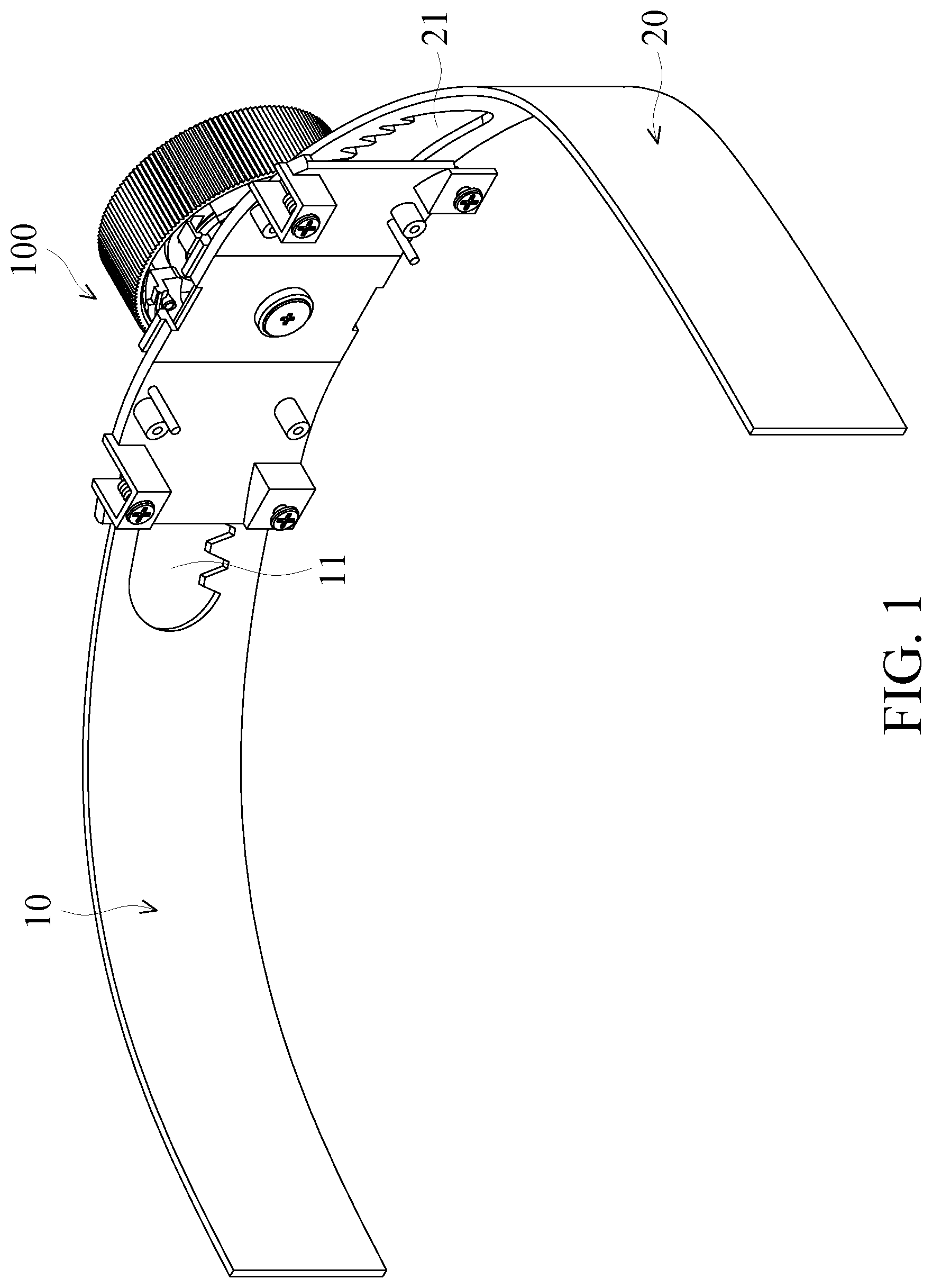 Patent US12092832 — Device for adjusting degree of tightness and head-mounted display including the same — Figure 1