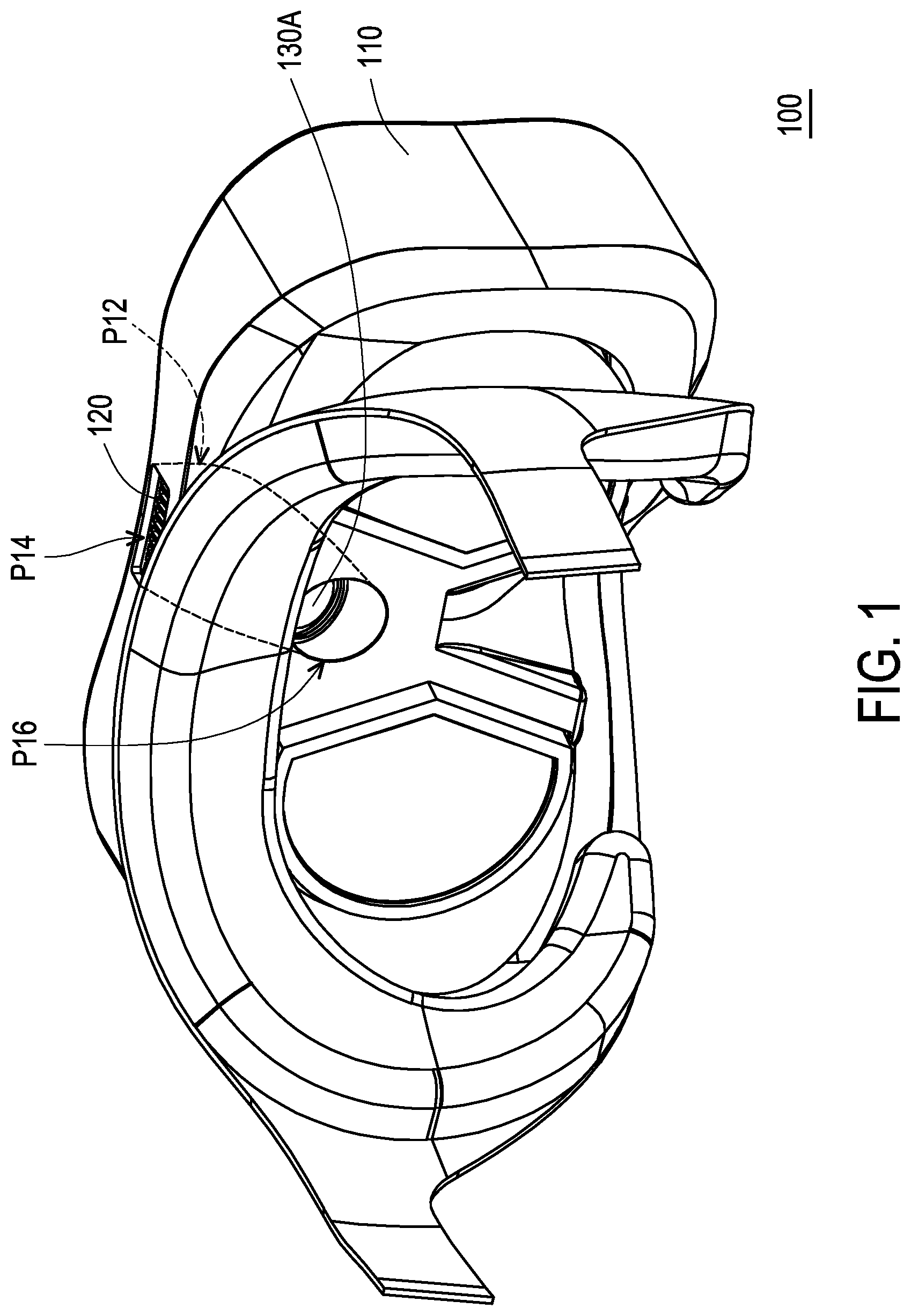 Patent US12092833 — Head-mounted display device — Figure 1