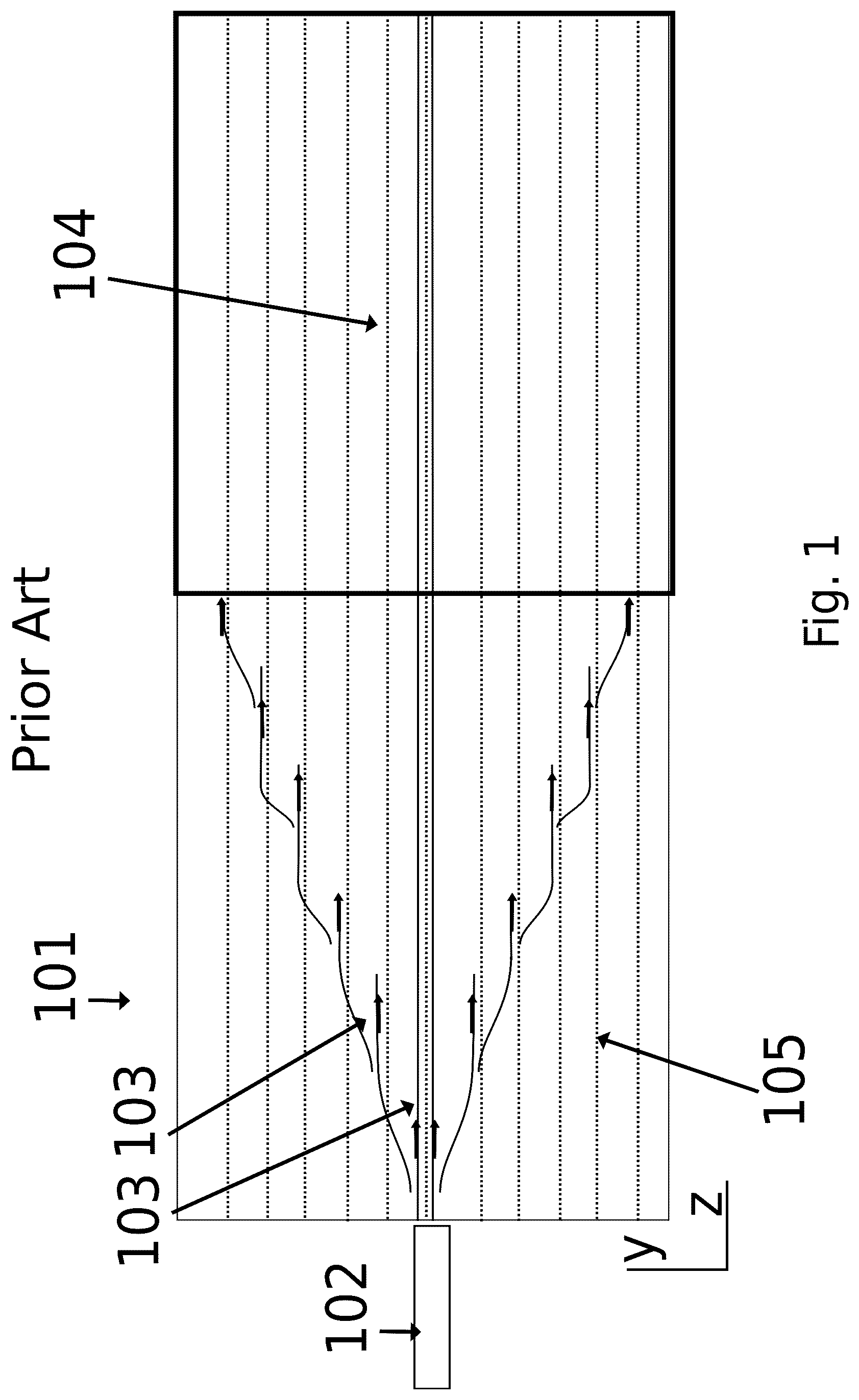 Patent US12092852 — Optical device having fan-out waveguides and bus waveguide — Figure 1