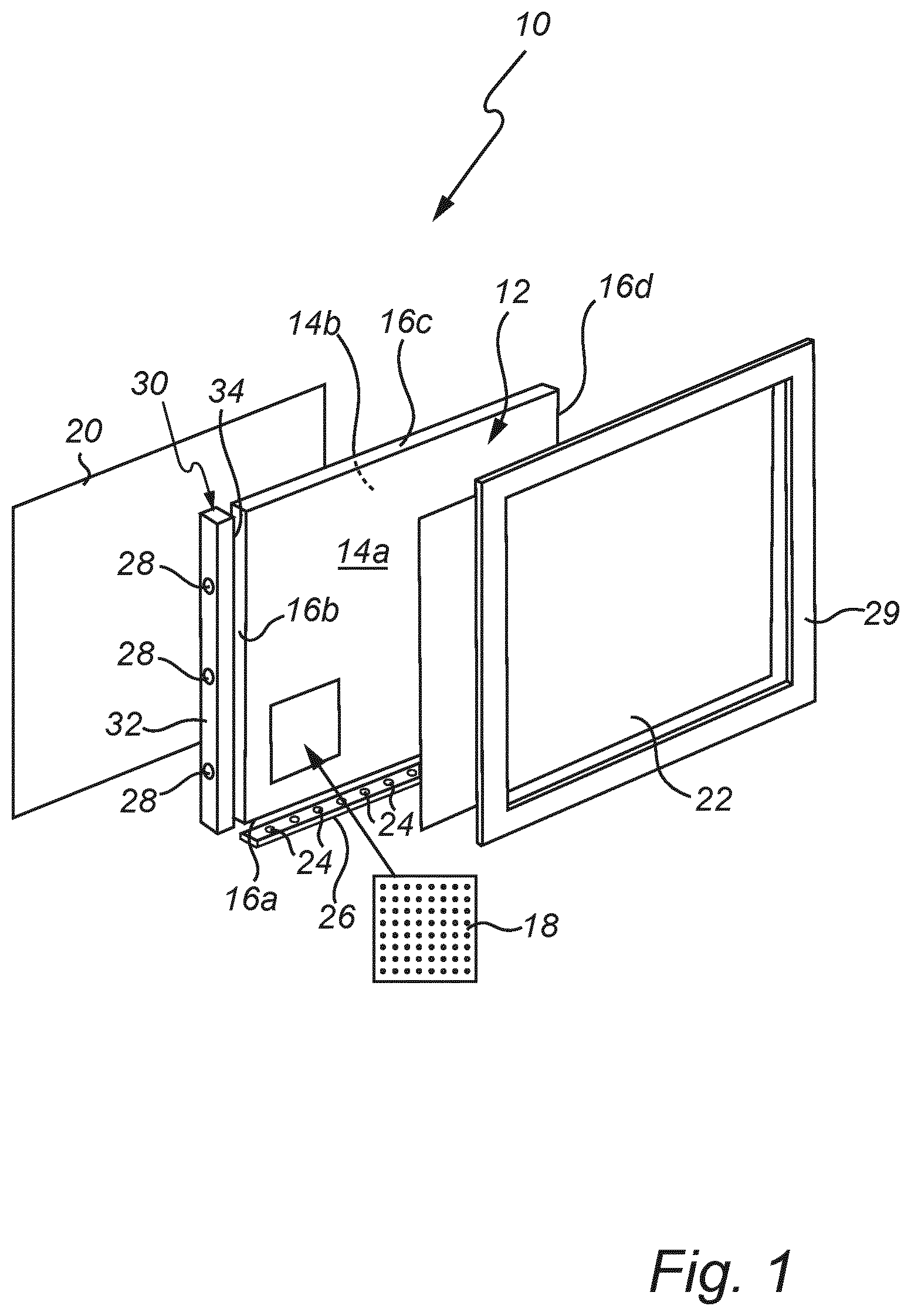 Patent US12092856 Figure 1 – Lighting device