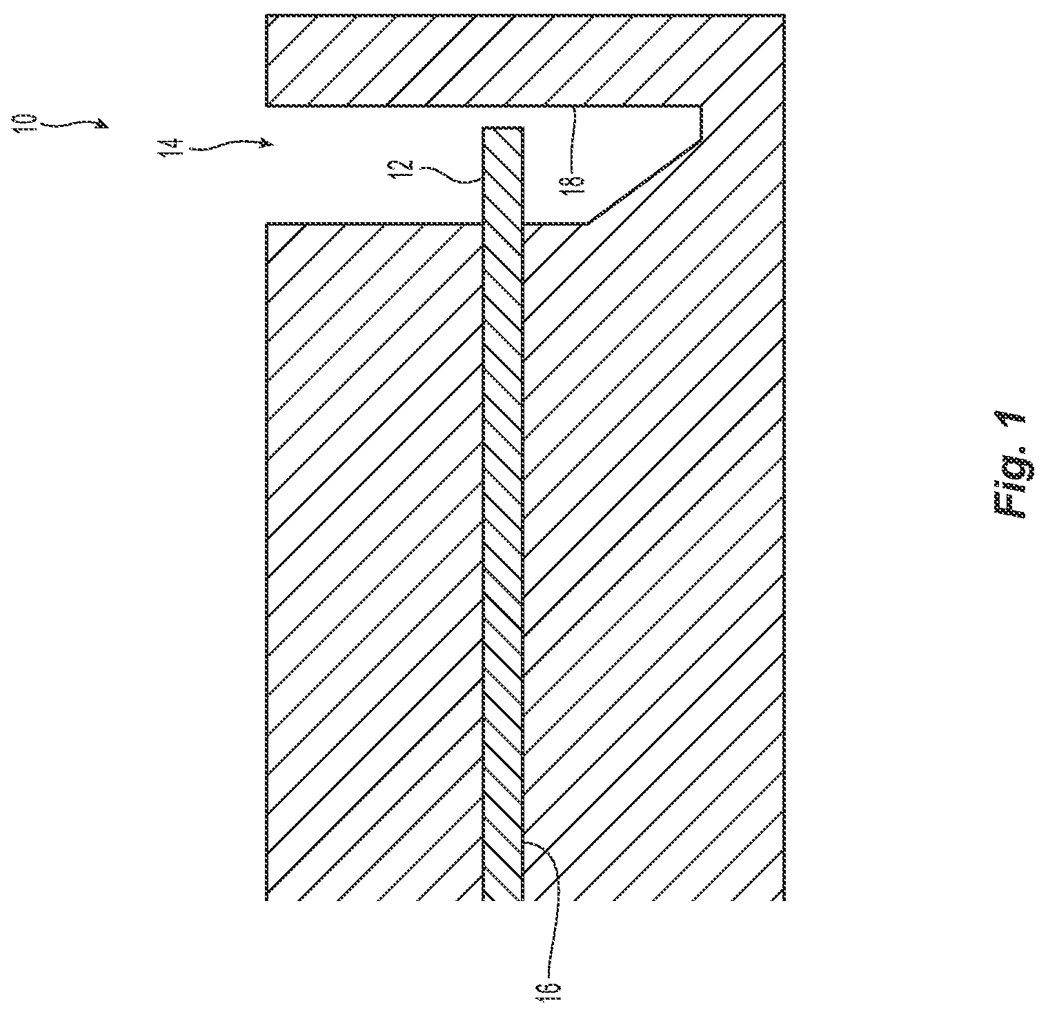 Patent US12092877 — Fiber optic ferrule and method for terminating a fiber optic ferrule to prevent delamination — Figure 1