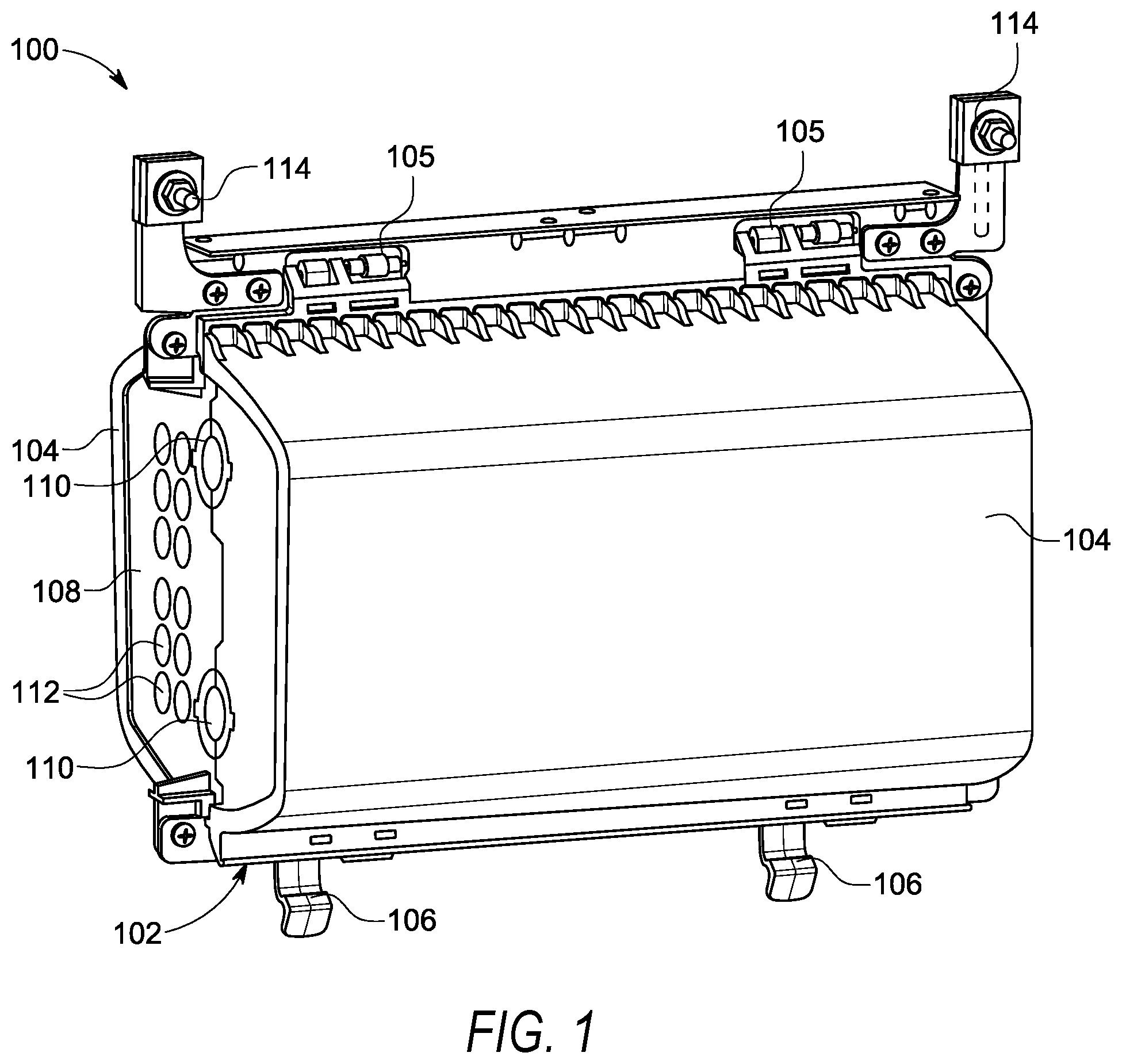 Patent US12092885 — Optical fiber distribution systems and components — Figure 1