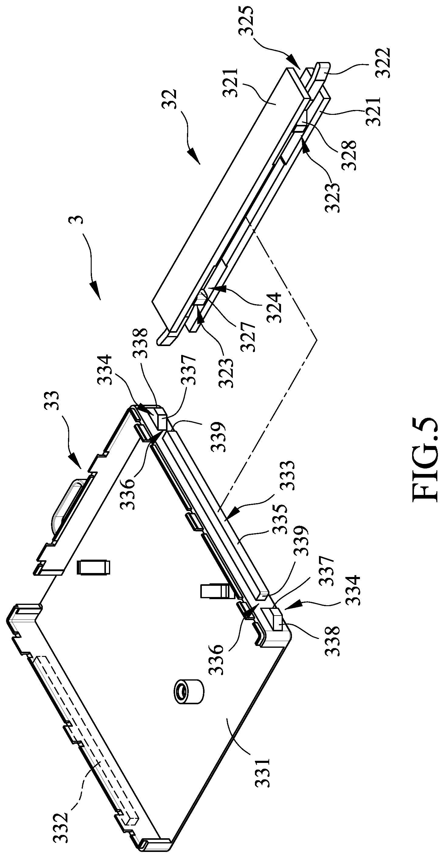 Patent US12092886 Figure 5 – Optical fiber distribution frame