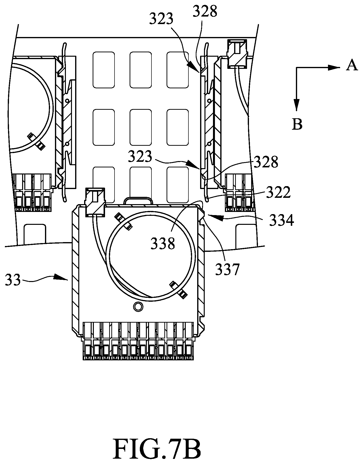 Patent US12092886 Figure 8 – Optical fiber distribution frame