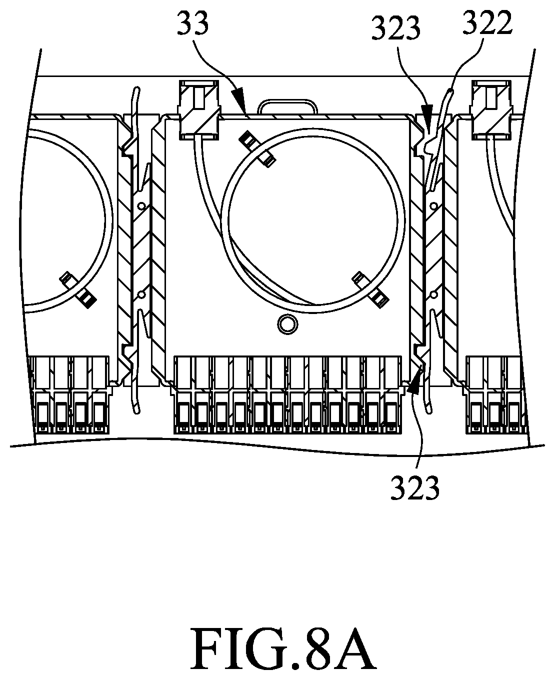 Patent US12092886 Figure 9 – Optical fiber distribution frame