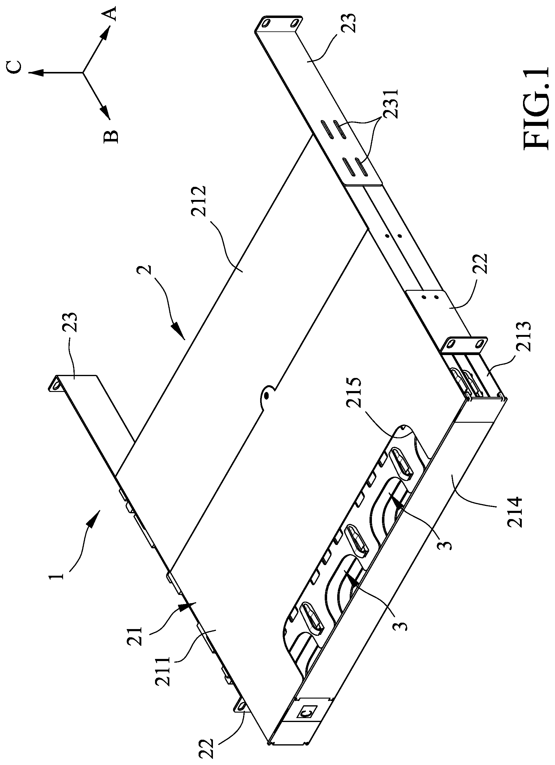 Patent US12092887 Figure 1 – Fiber optic distribution frame